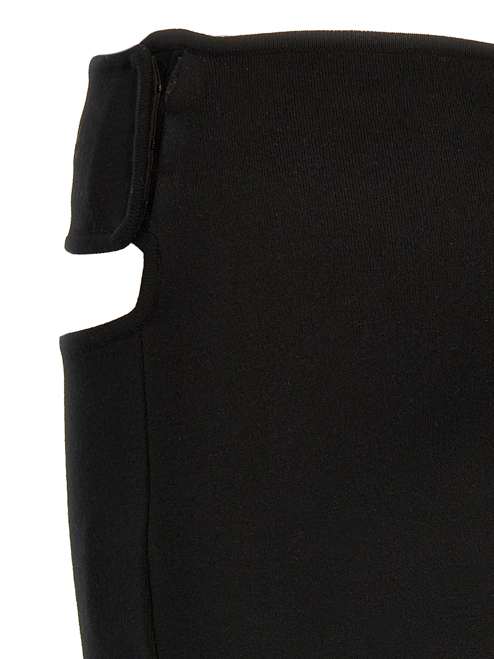 Courrèges Black Viscose Long Skirt