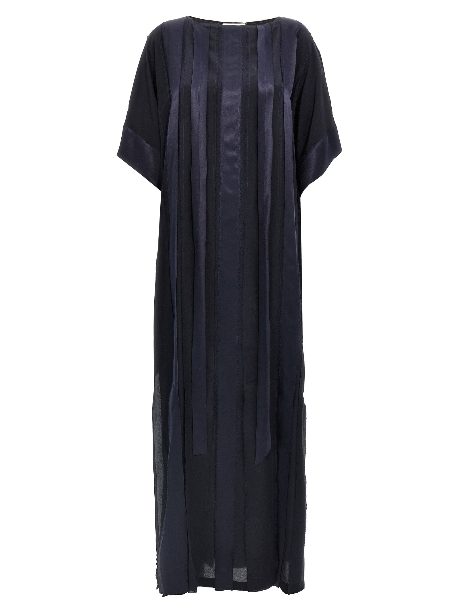 DI.LA3 PARI' Blue Silk Long Dress