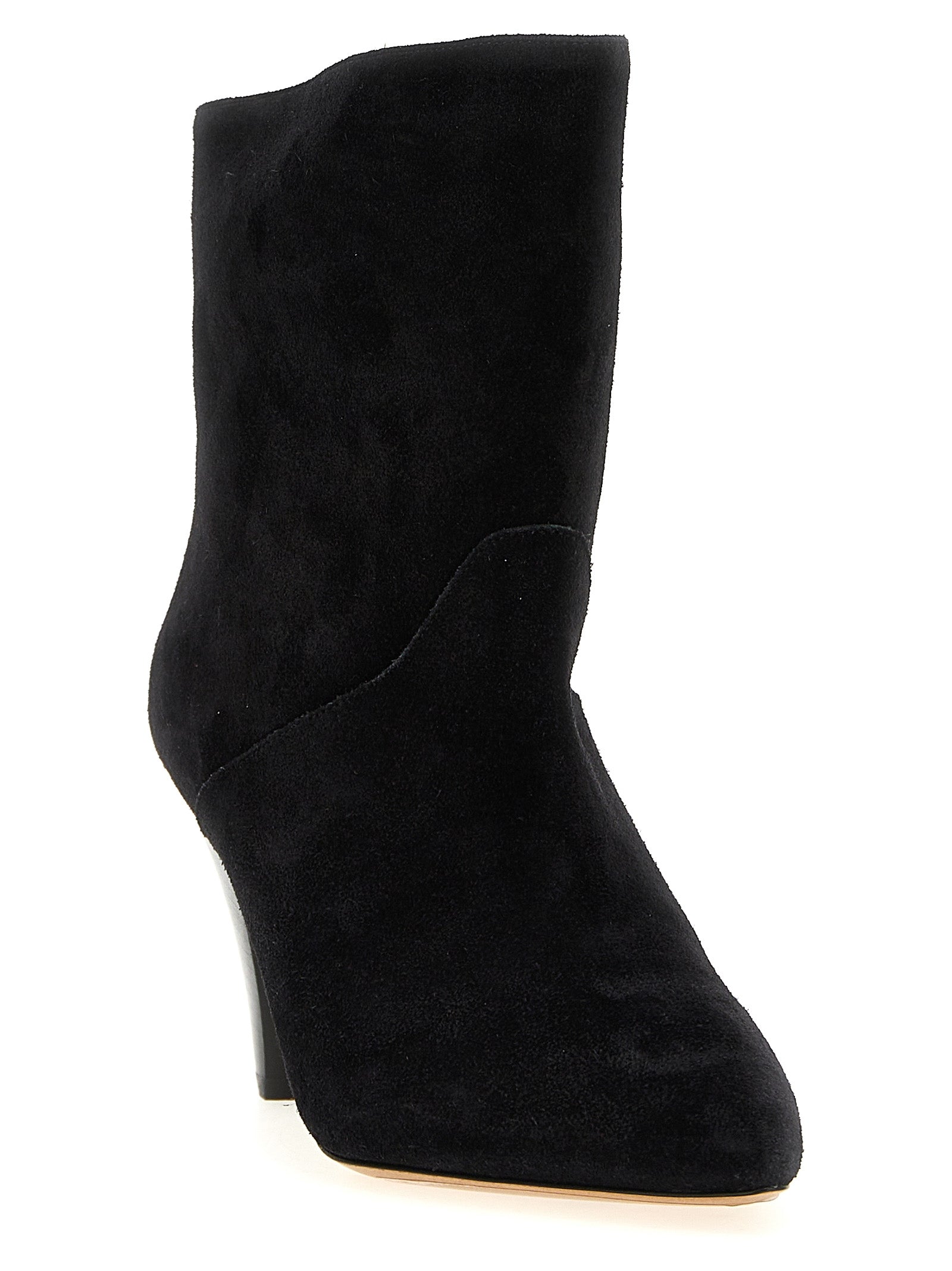 Isabel Marant Black Calfskin Ankle Boots