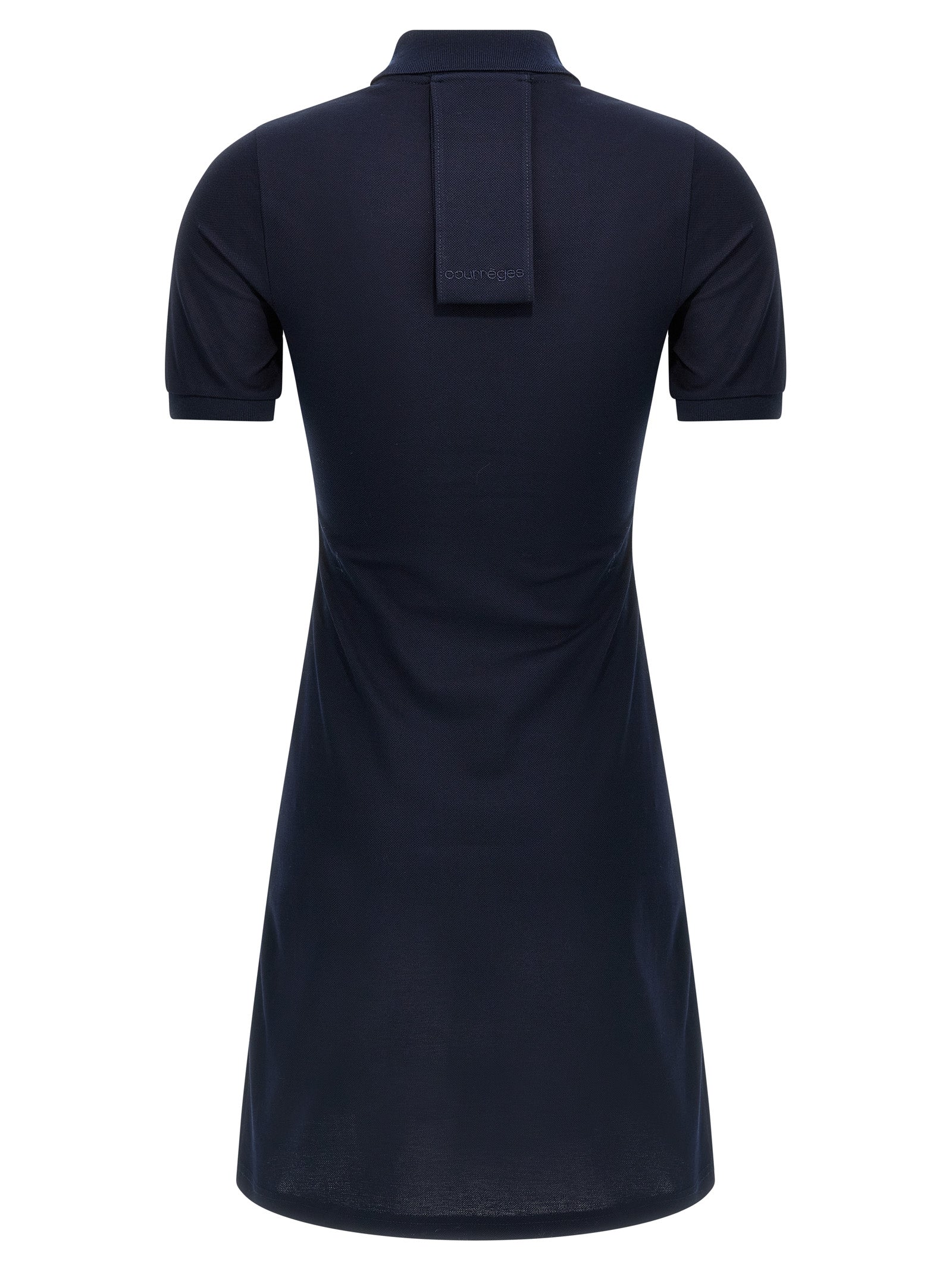 Courrèges Blue Cotton Short Dress