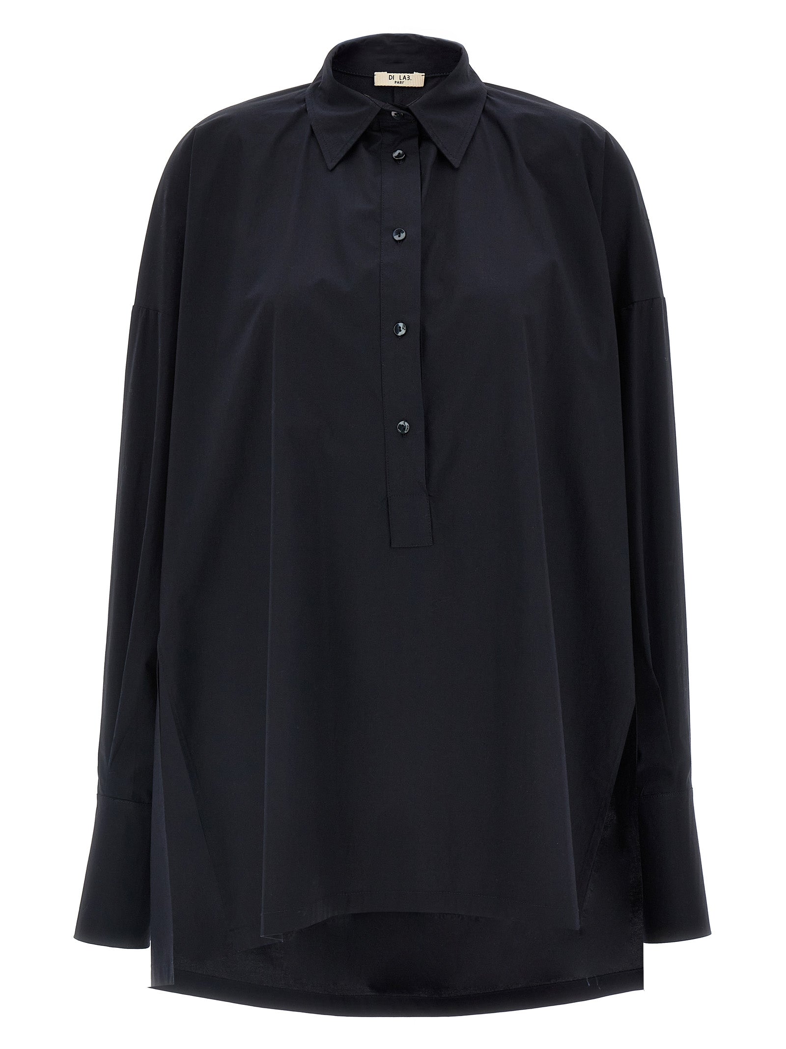 DI.LA3 PARI' Blue Cotton Blouse