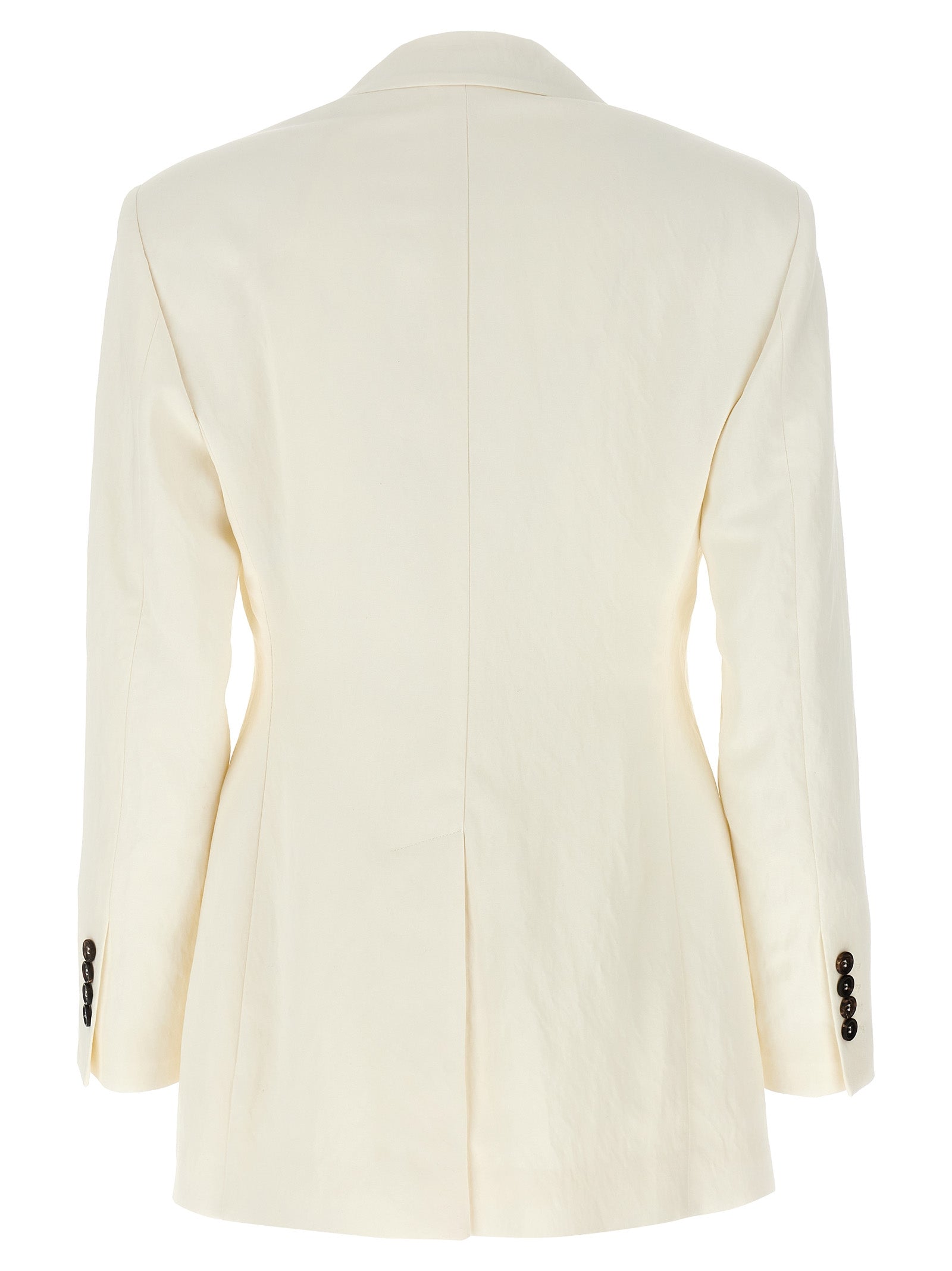 Brunello Cucinelli White Straw Blazer