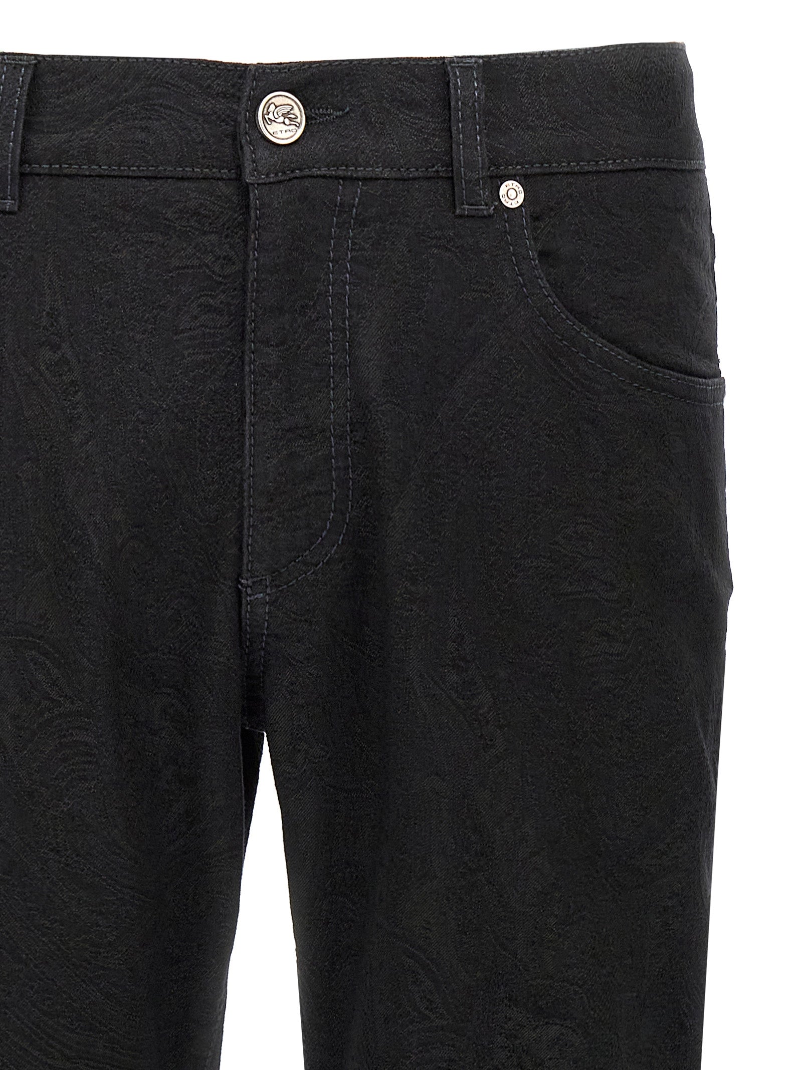 Etro Black Cotton Jeans Denim