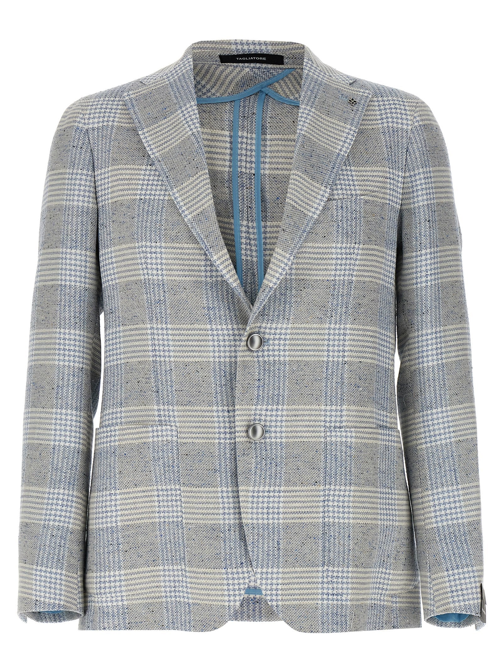 Tagliatore Blue Cotton Blazer