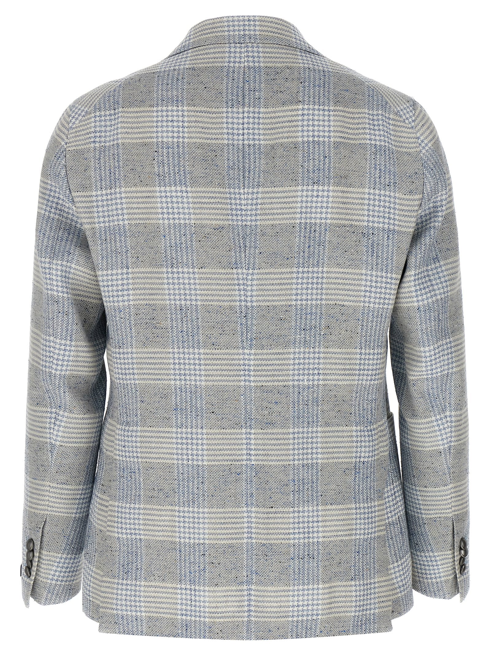 Tagliatore Blue Cotton Blazer