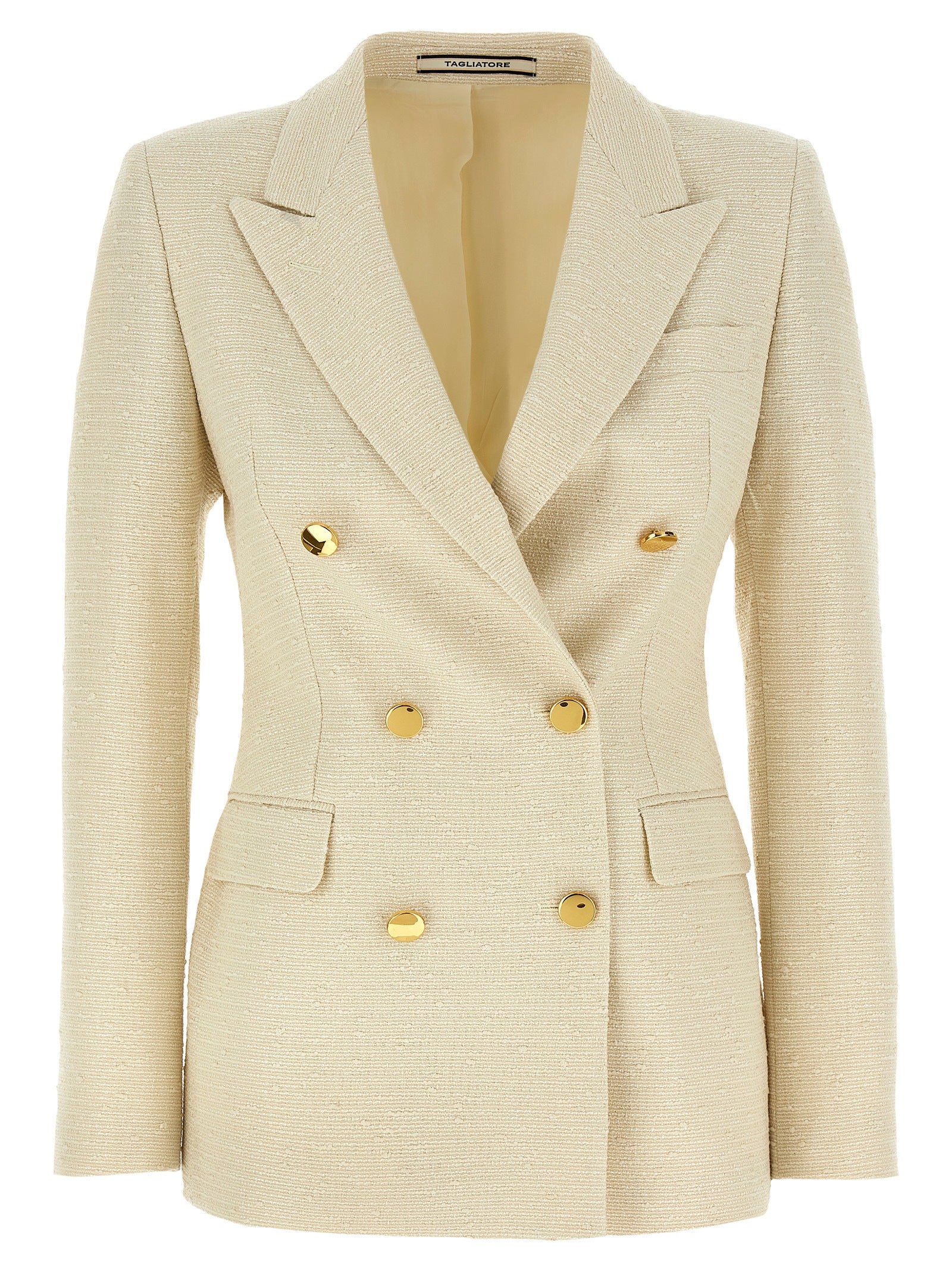Tagliatore Beige Cotton Blazer