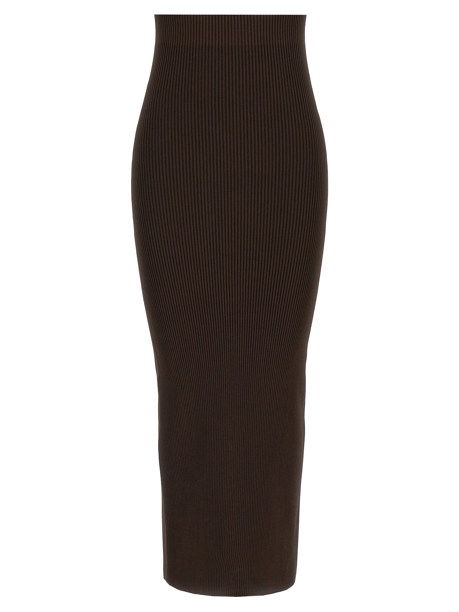 Max Mara Brown Viscose Mini Skirt