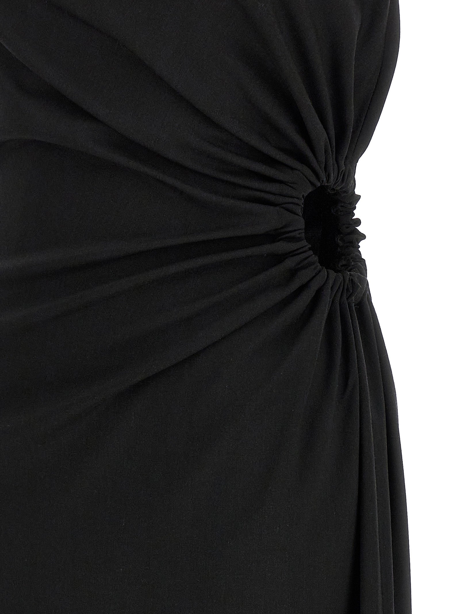 Max Mara Black Virgin Wool Long Dress