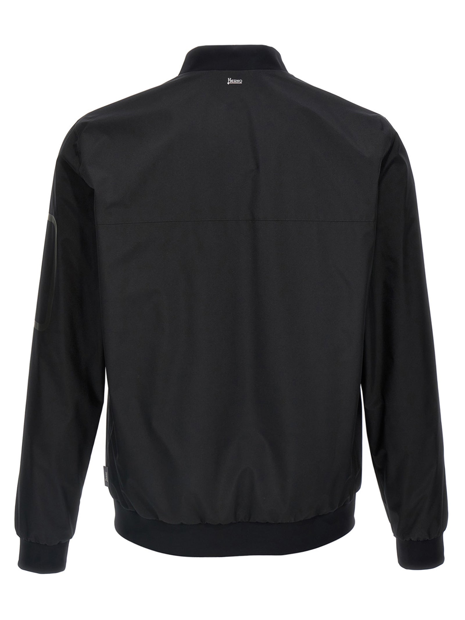 Herno Black Polyester Bomber