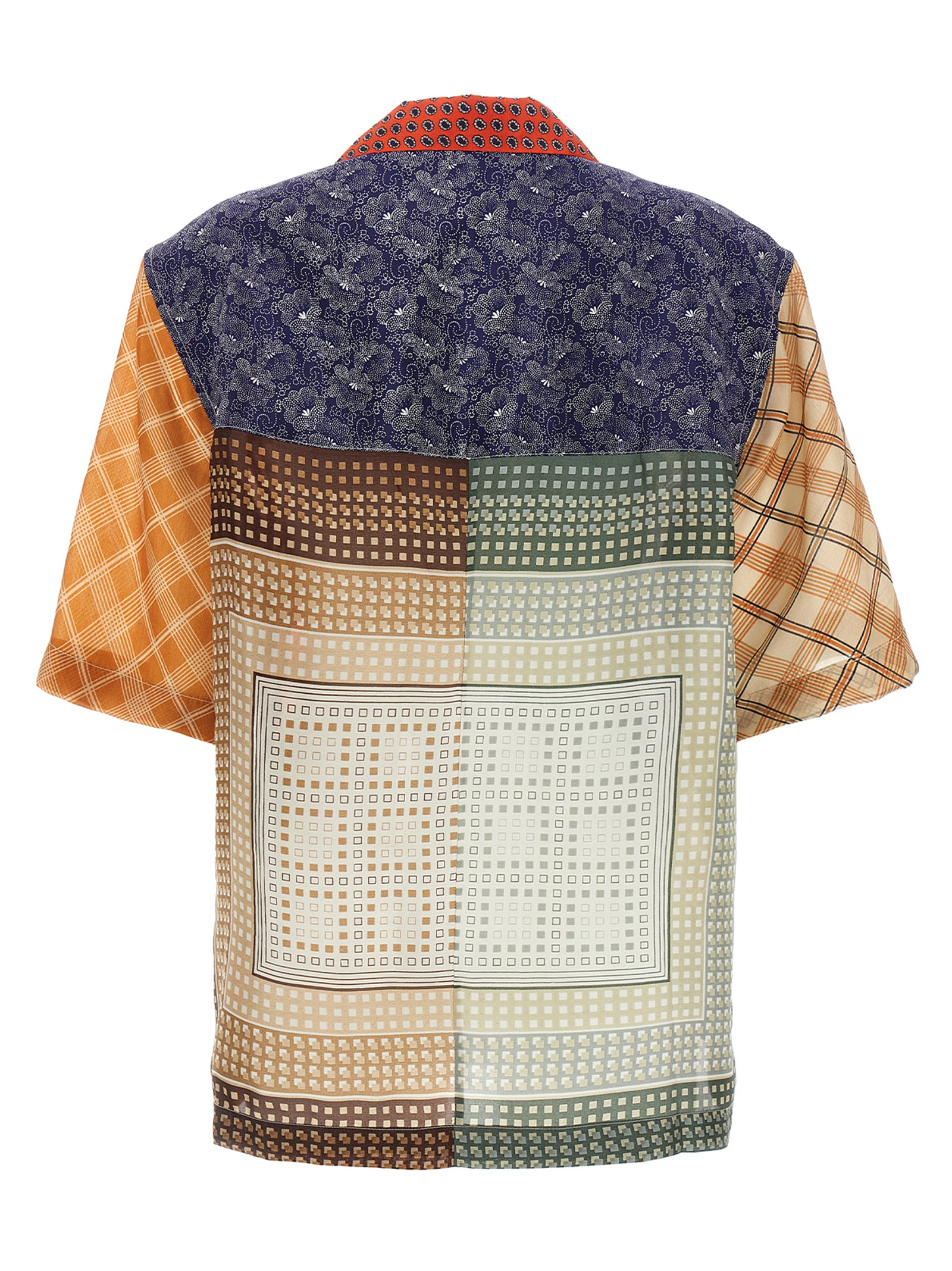 Marine Serre Multicolor Silk Blouse