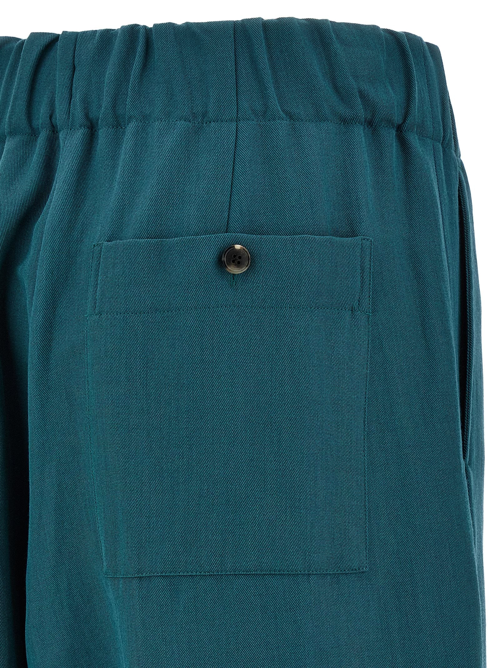 Dries Van Noten Bicolor Wool Casual Pants