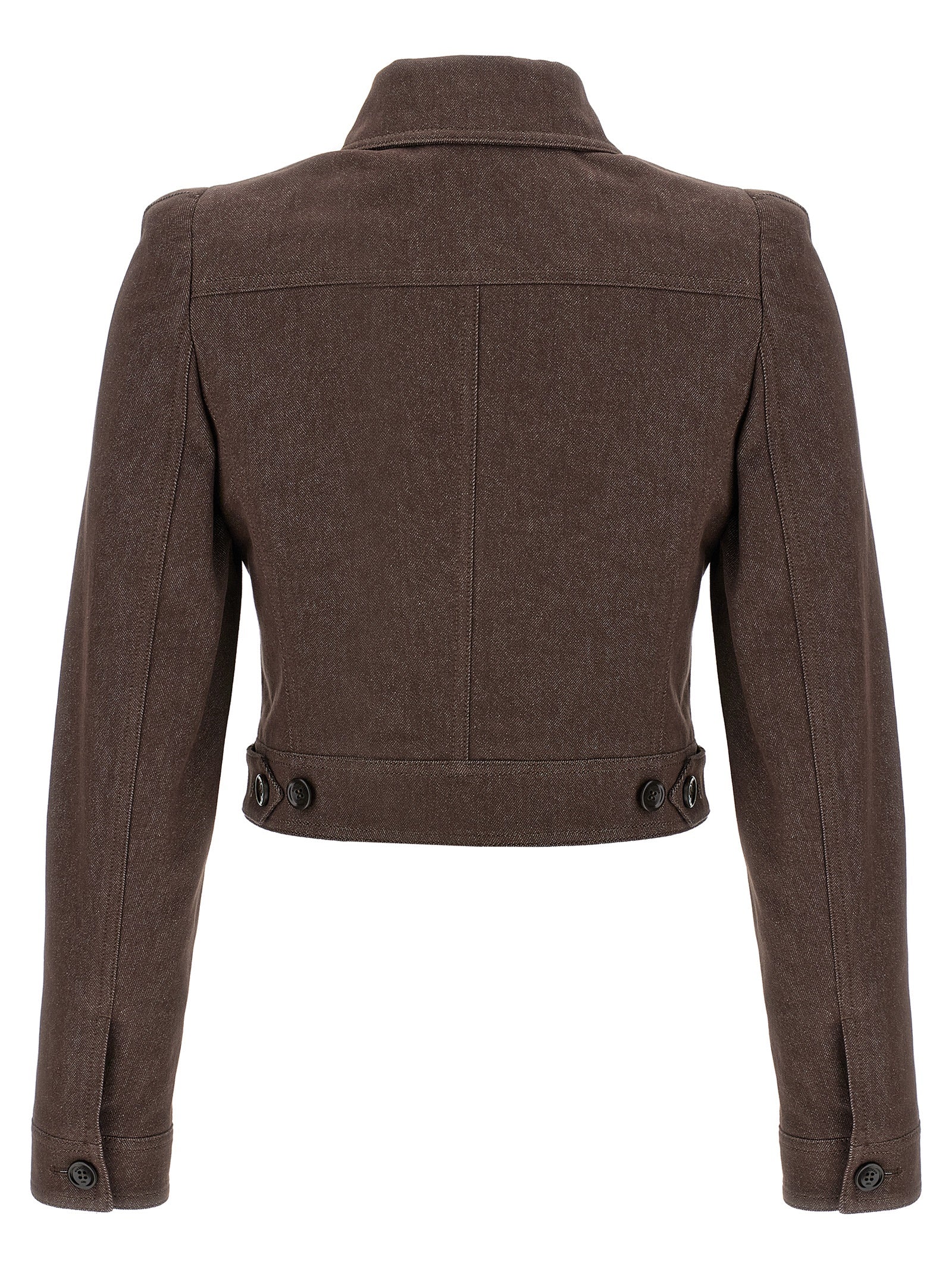 Max Mara Brown Cotton Blazer