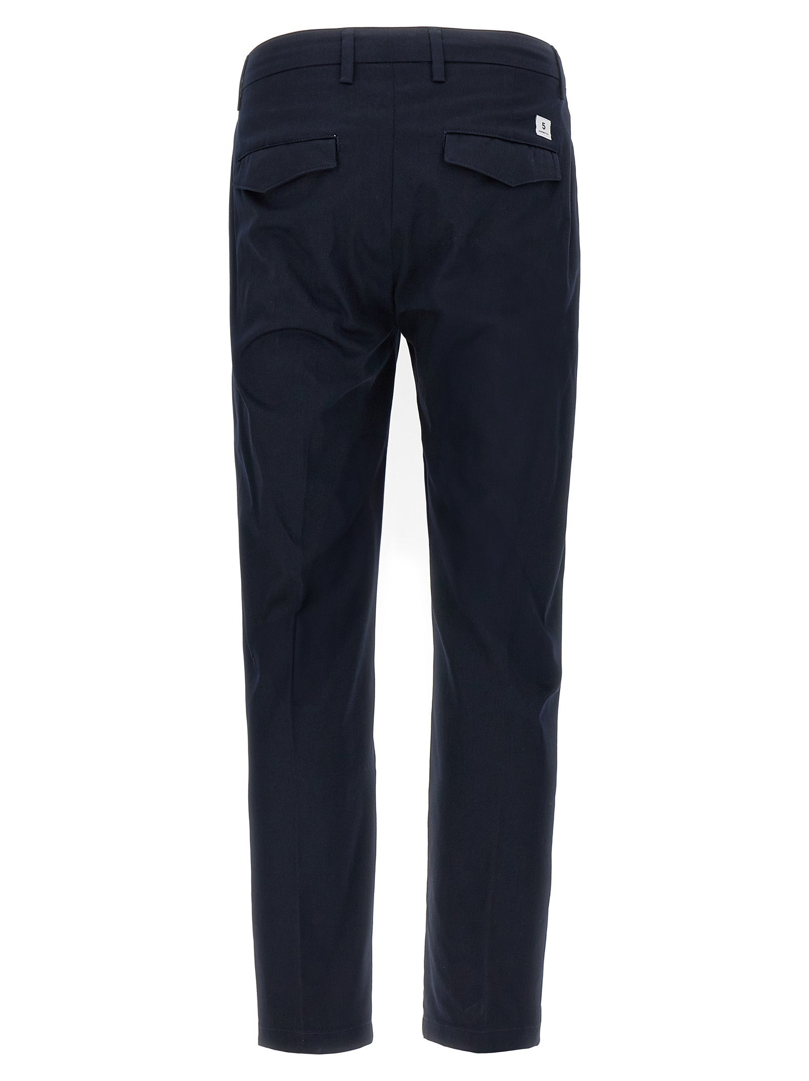 Department 5 Blue Cotton Cropped Pants
