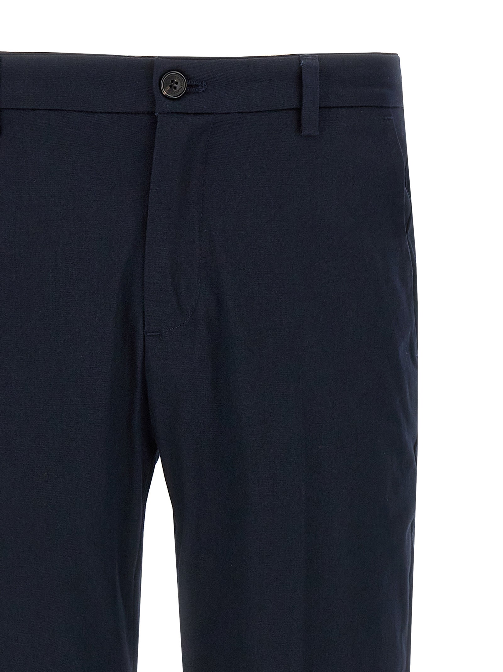 Department 5 Blue Cotton Cropped Pants