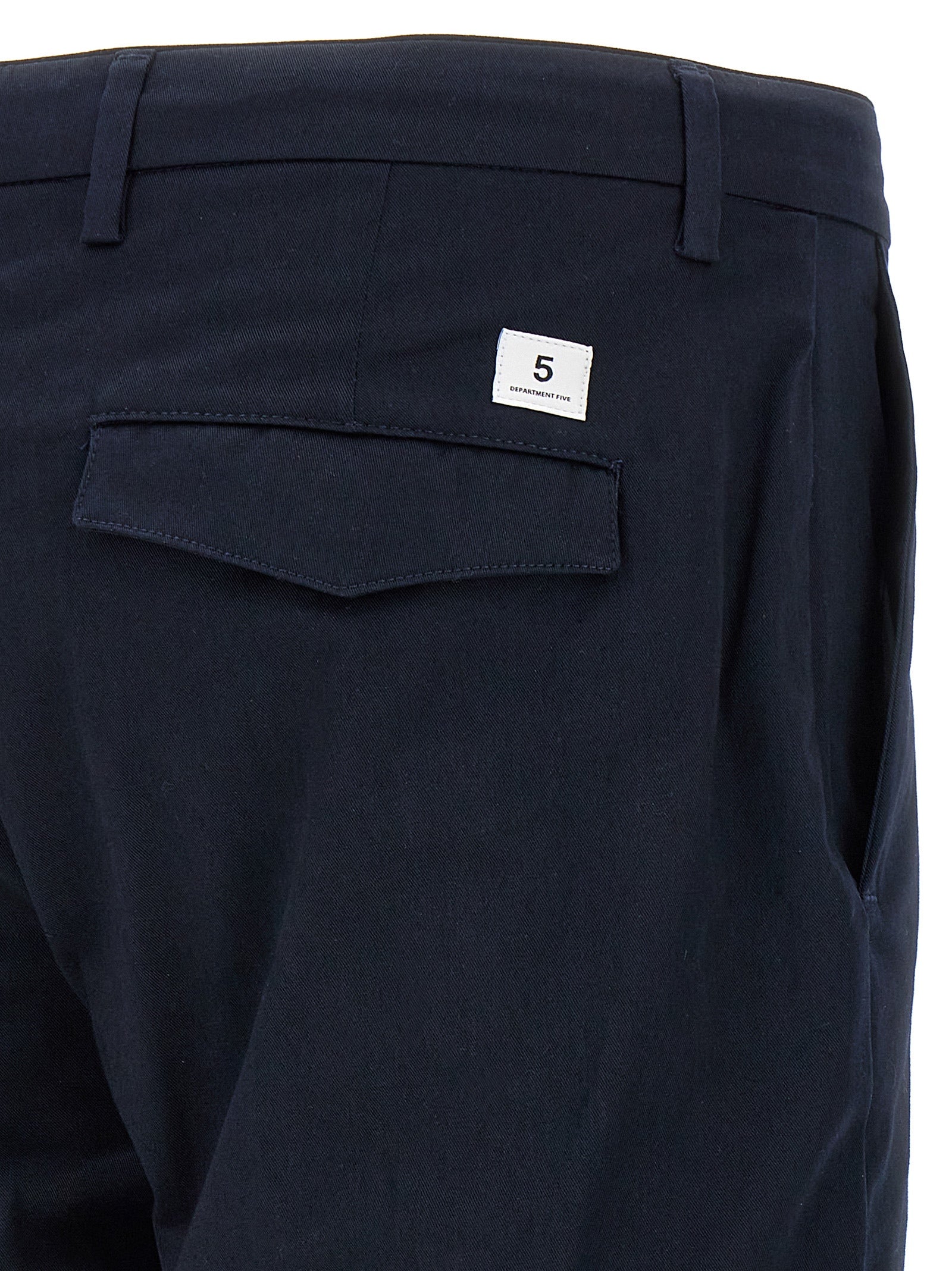 Department 5 Blue Cotton Cropped Pants