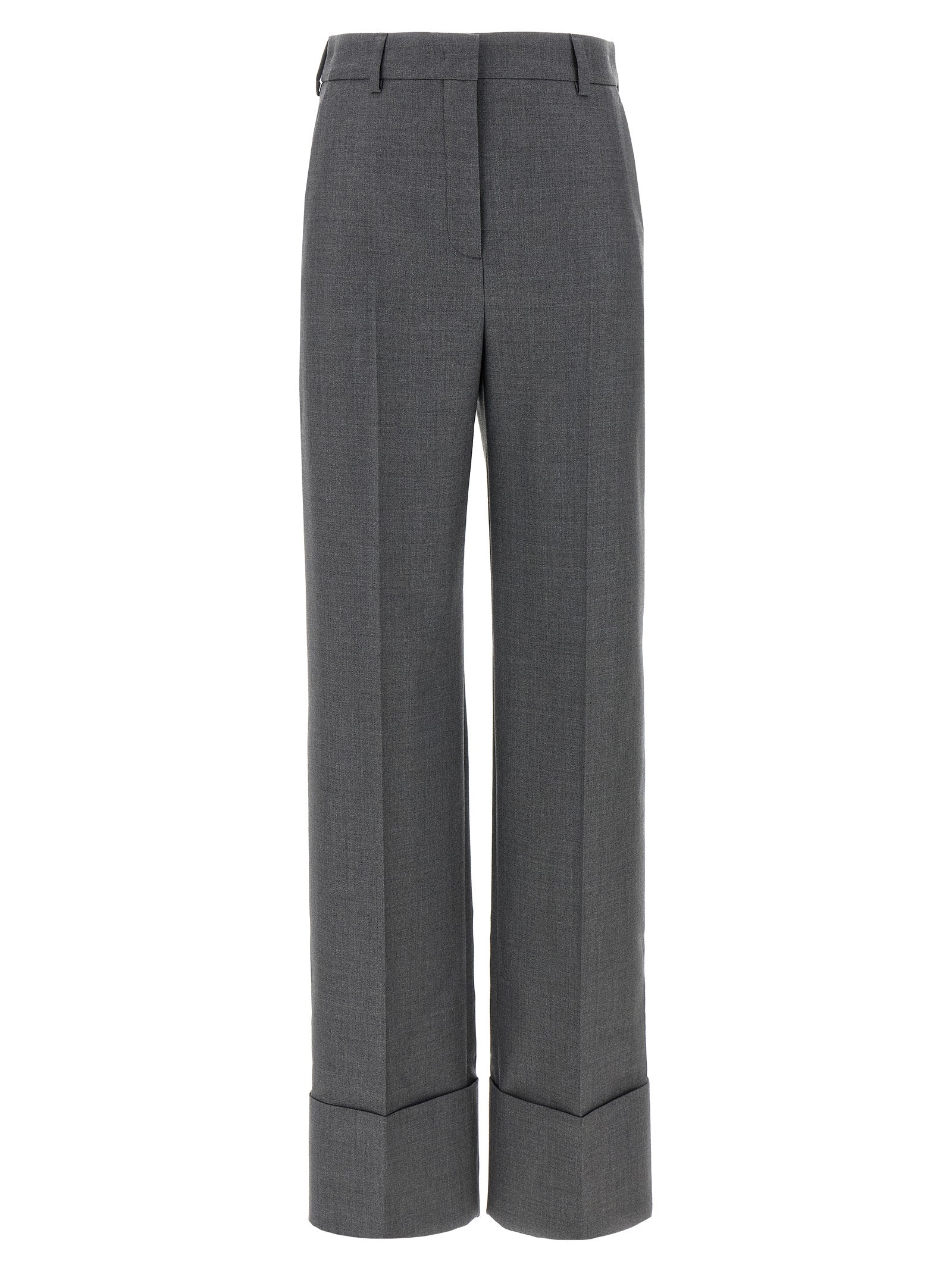 Valentino Garavani Gray Virgin Wool Dress Pants