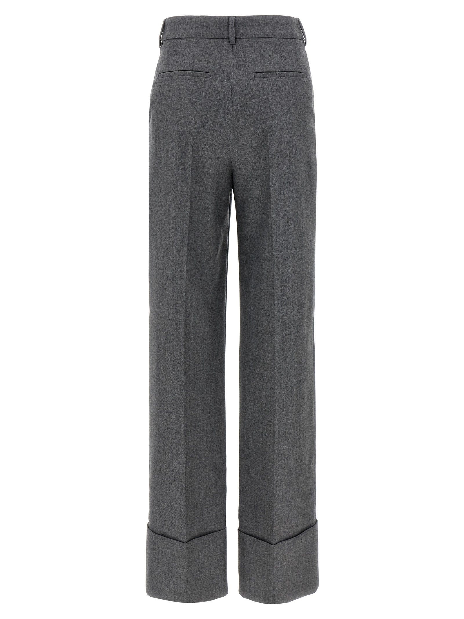 Valentino Garavani Gray Virgin Wool Dress Pants
