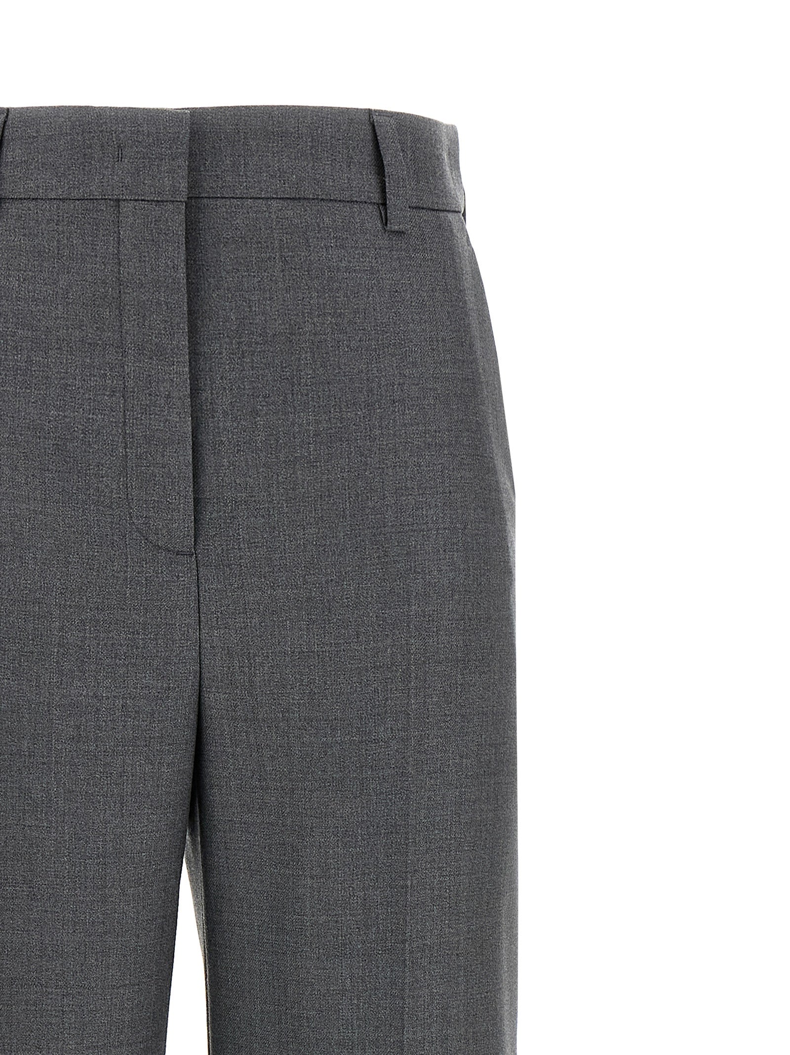 Valentino Garavani Gray Virgin Wool Dress Pants