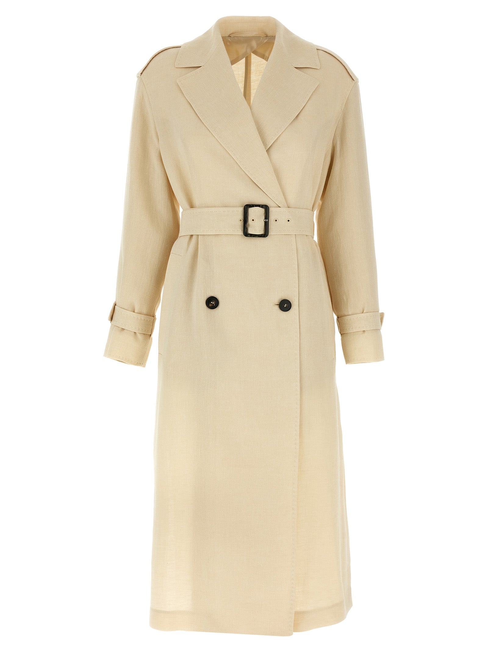 Max Mara Beige Flax Coat
