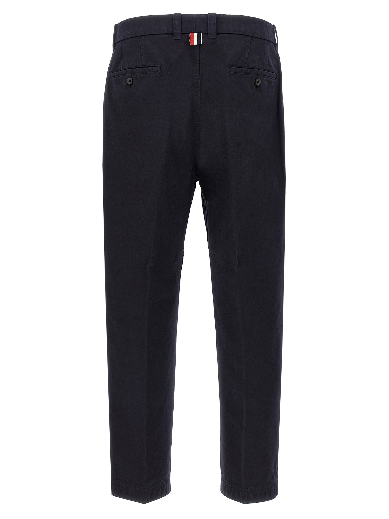 Thom Browne Blue Cotton Casual Pants