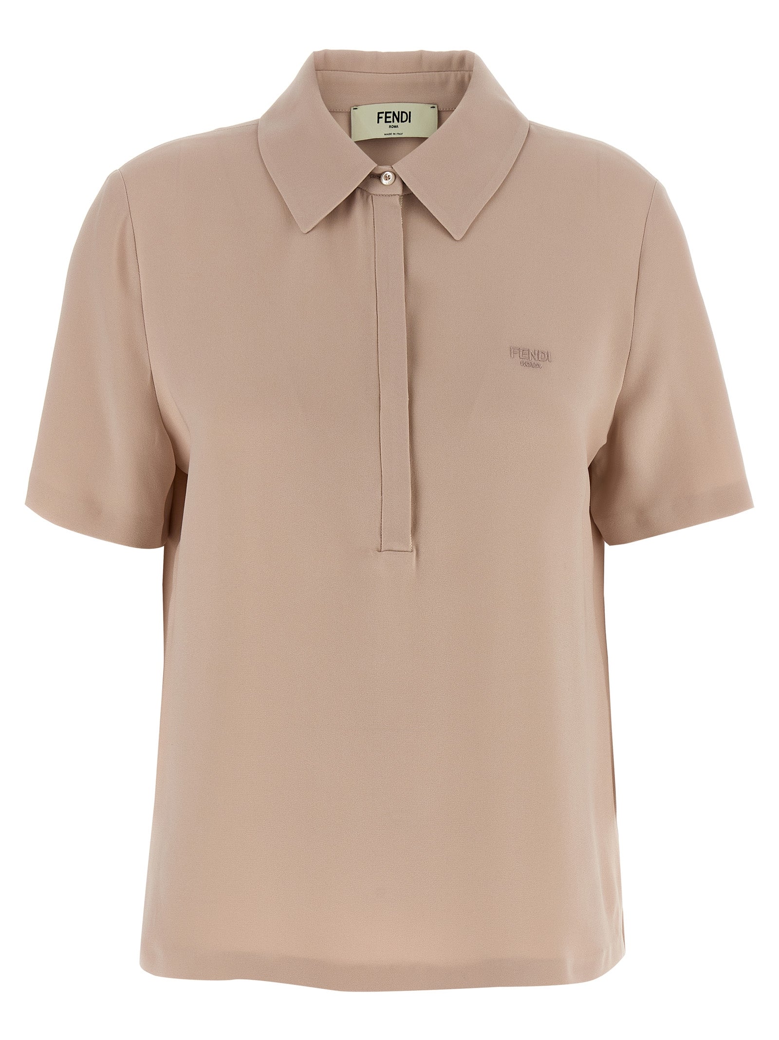 Fendi Multicolor Silk Polo Shirt