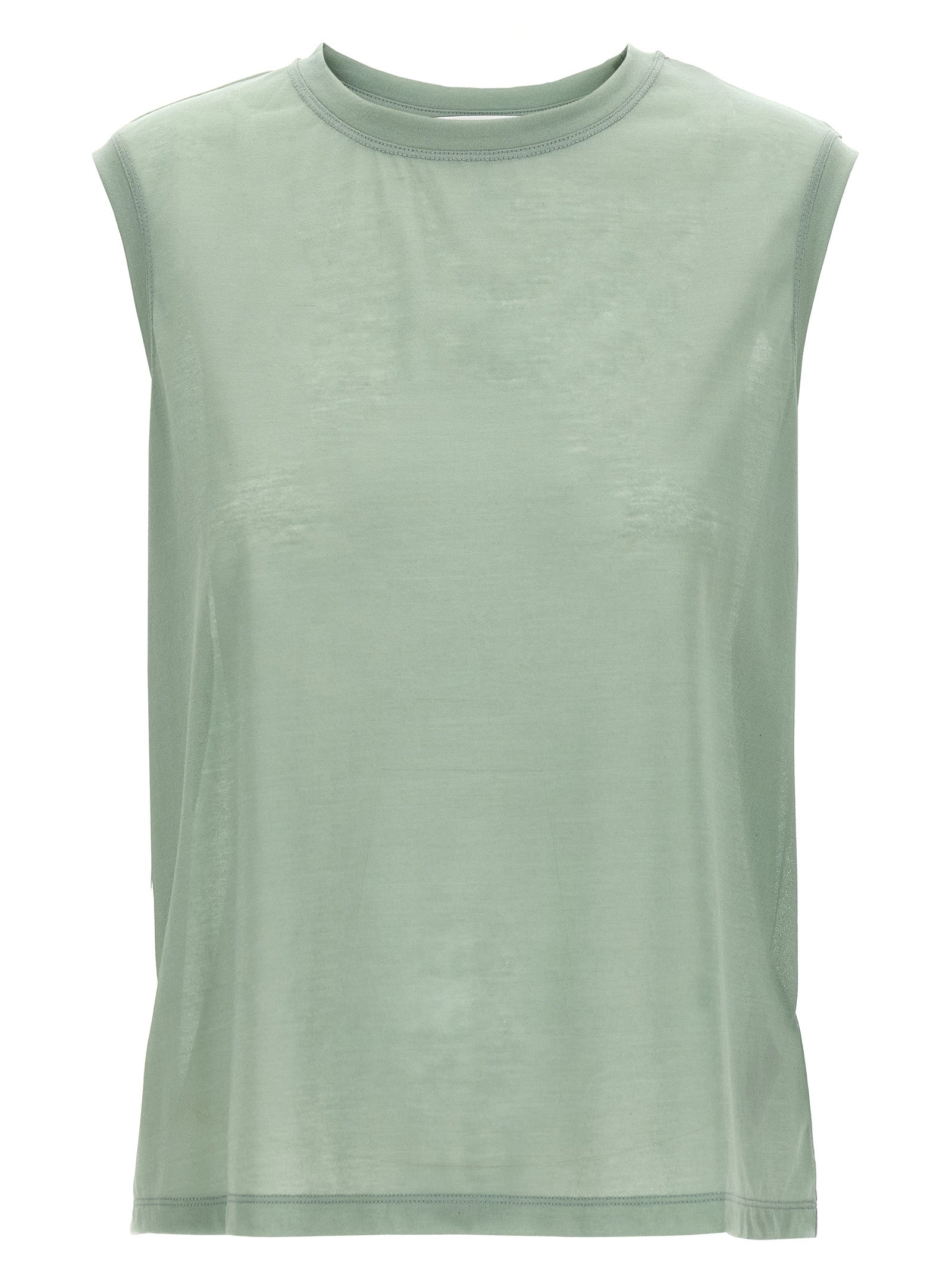 Victoria Beckham Bicolor Cotton Sleeveles T-Shirt