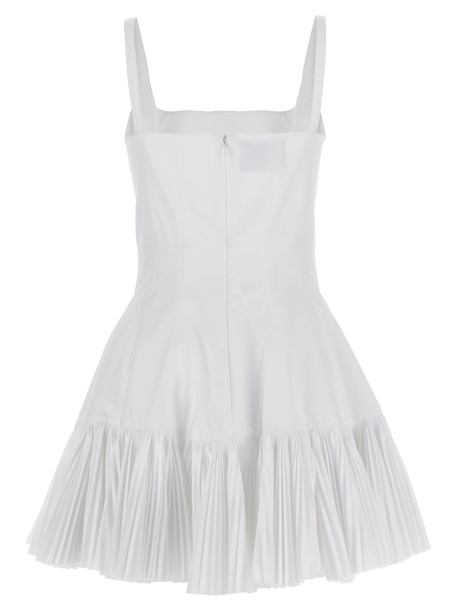Giovanni Bedin White Polyester Short Dress