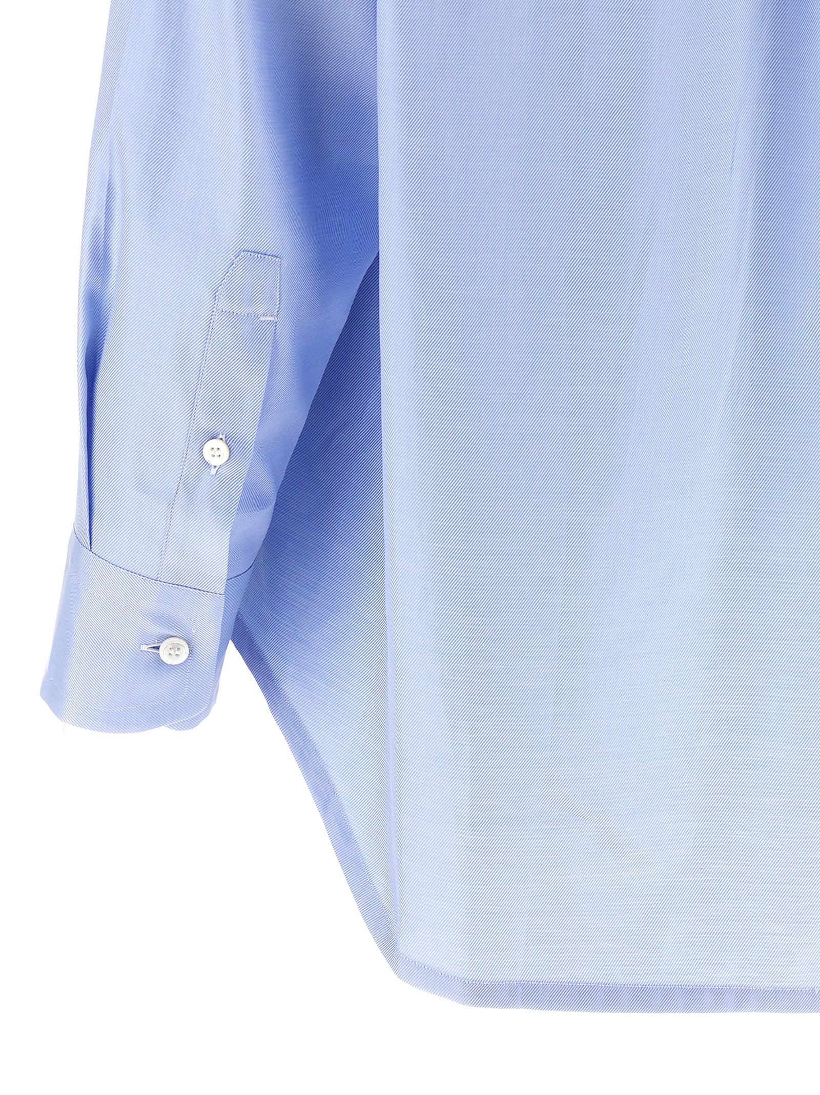 Brioni Blue Cotton Blouse