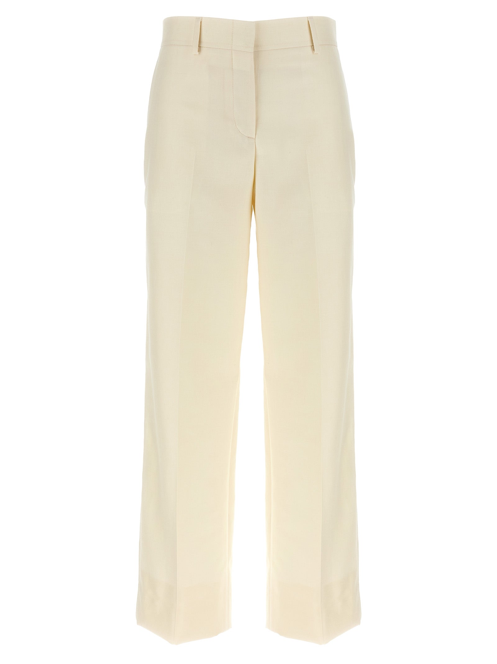 Brioni White Wool Dress Pants
