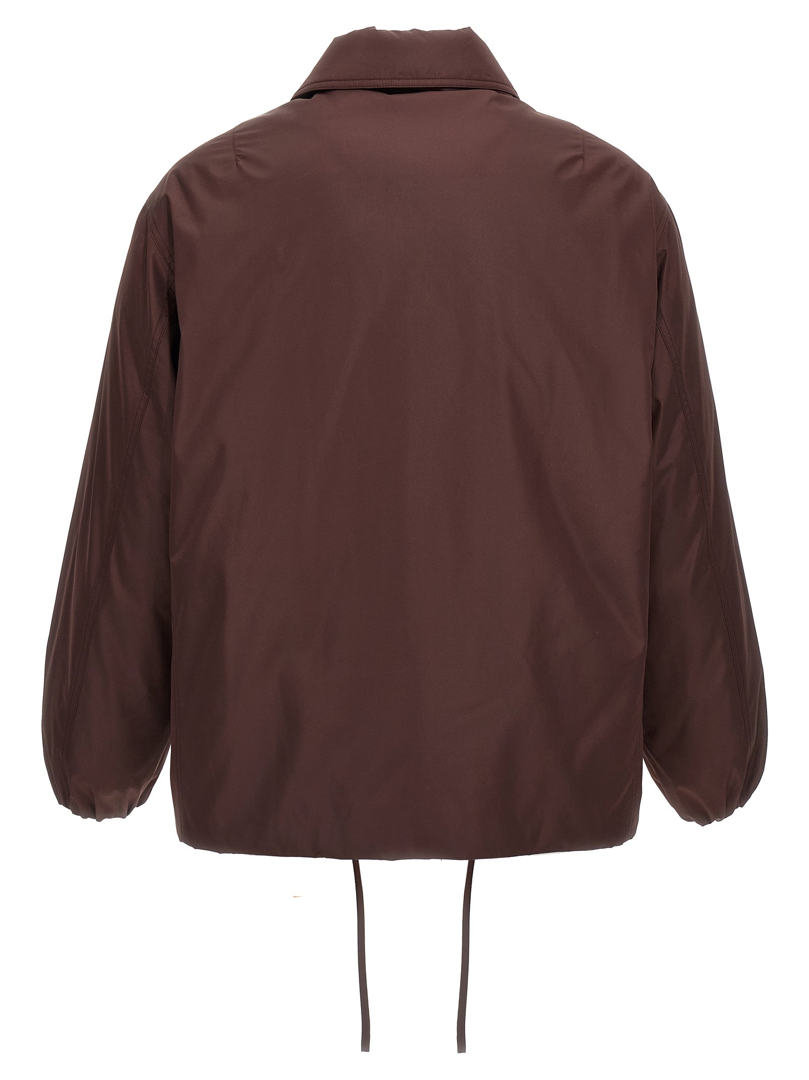 Jil Sander Brown Polyester Full-Length Jacket