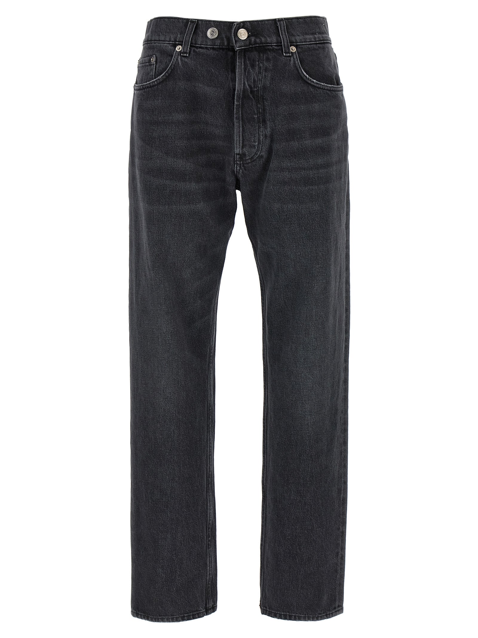 Department 5 Gray Cotton Straight-Leg Jeans