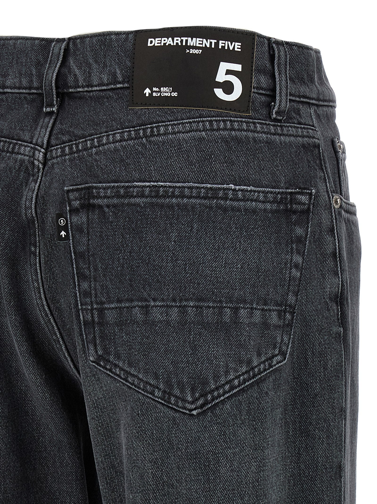 Department 5 Gray Cotton Straight-Leg Jeans