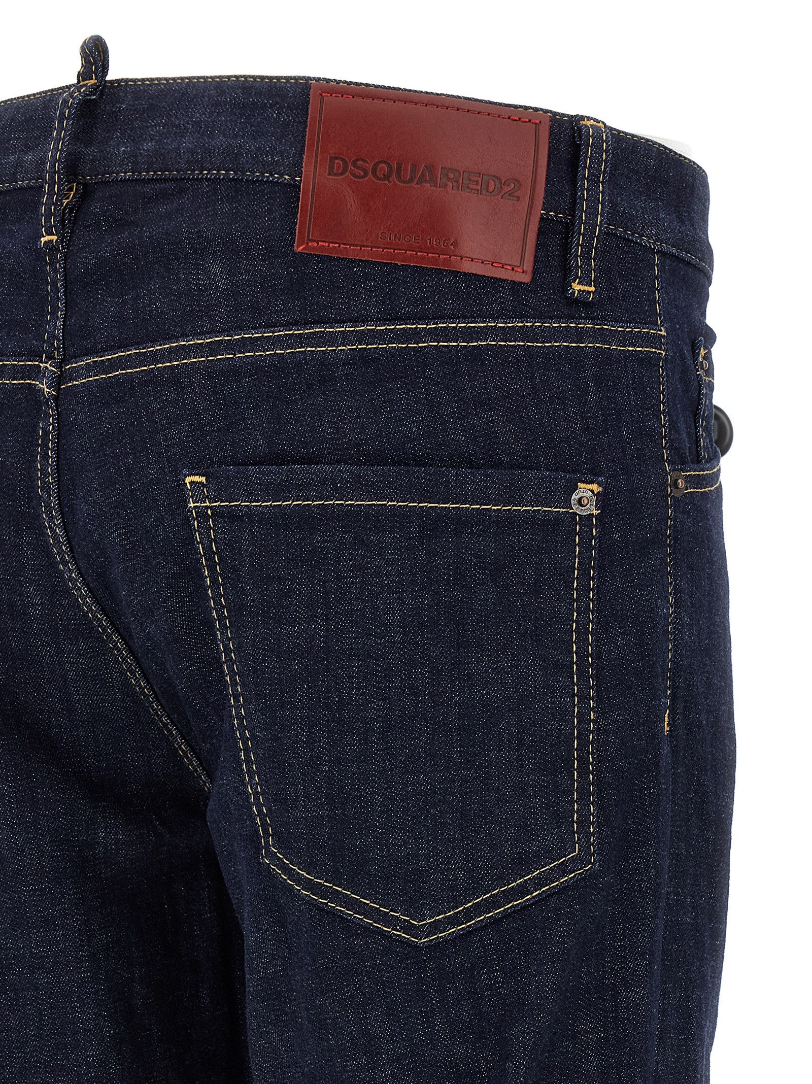 Dsquared² Blue Cotton Slim Fit Jeans