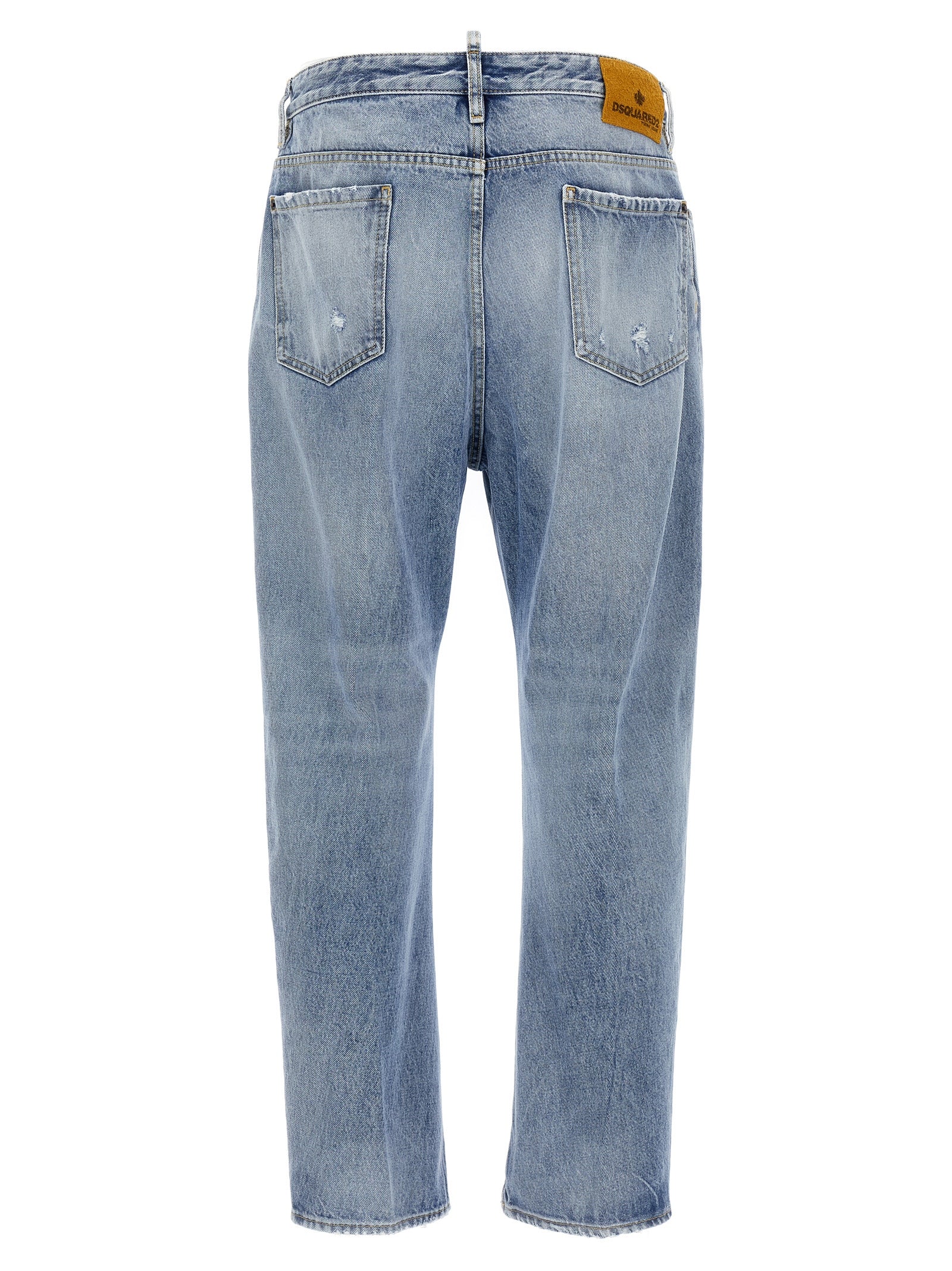 Dsquared² Blue Cotton Relaxed Fit Jeans