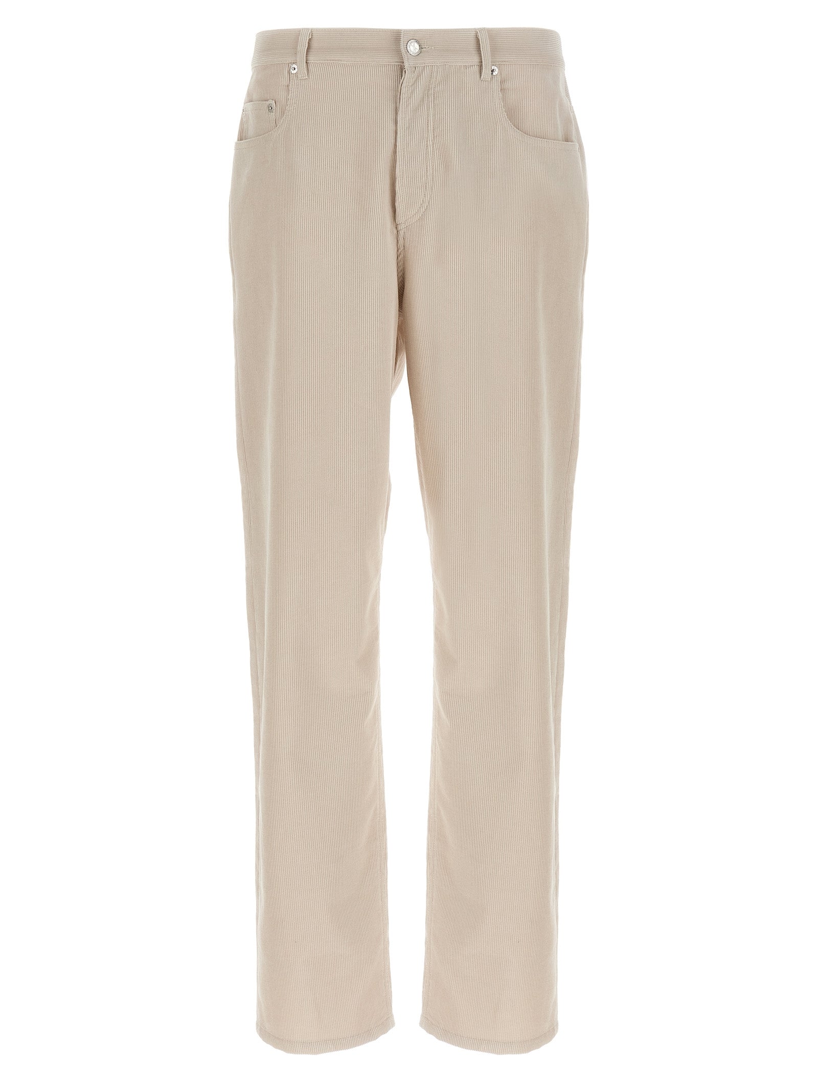 A.P.C. White Cotton Casual Pants