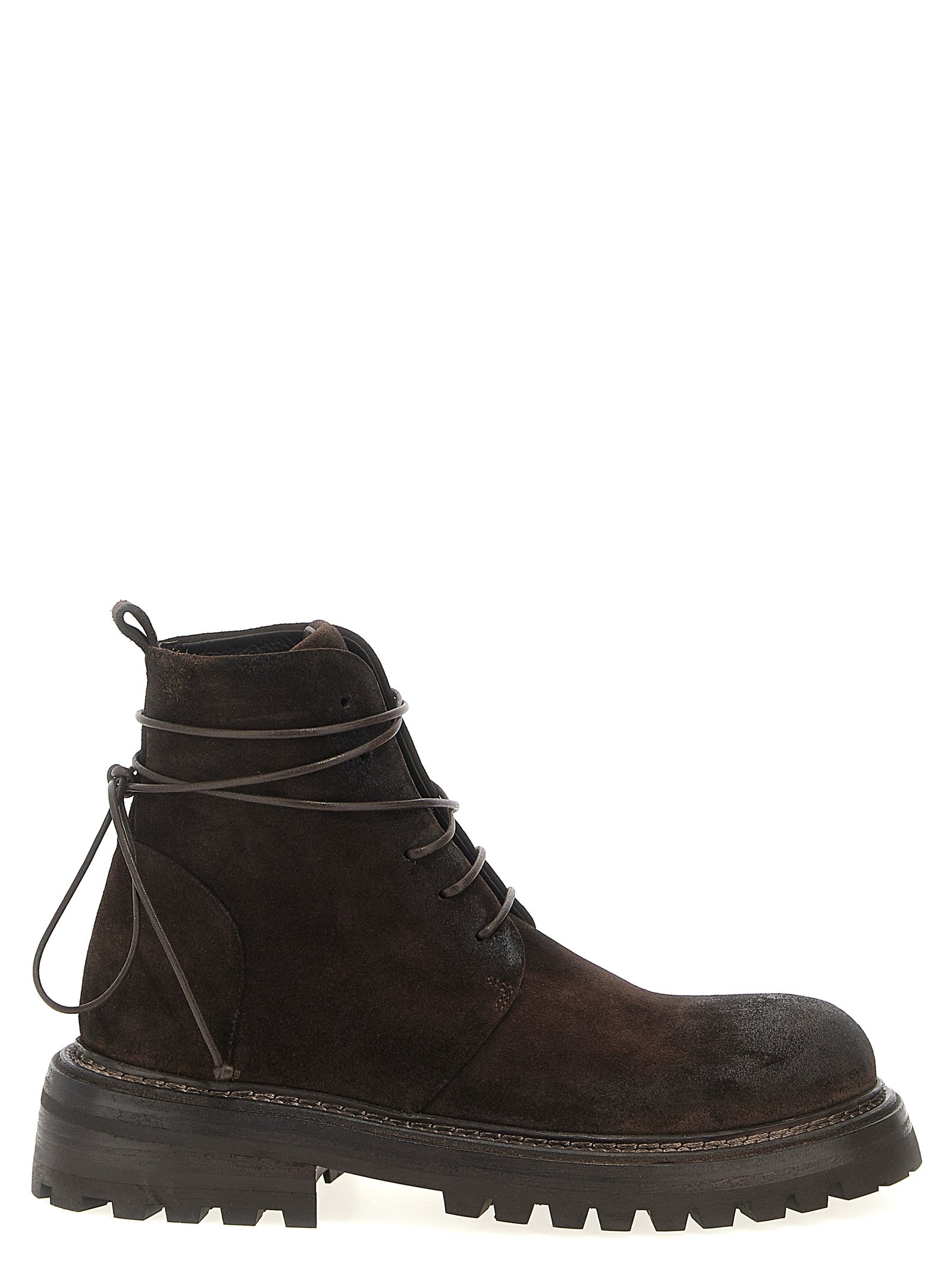Marsell Brown Cotton Chelsea Boots