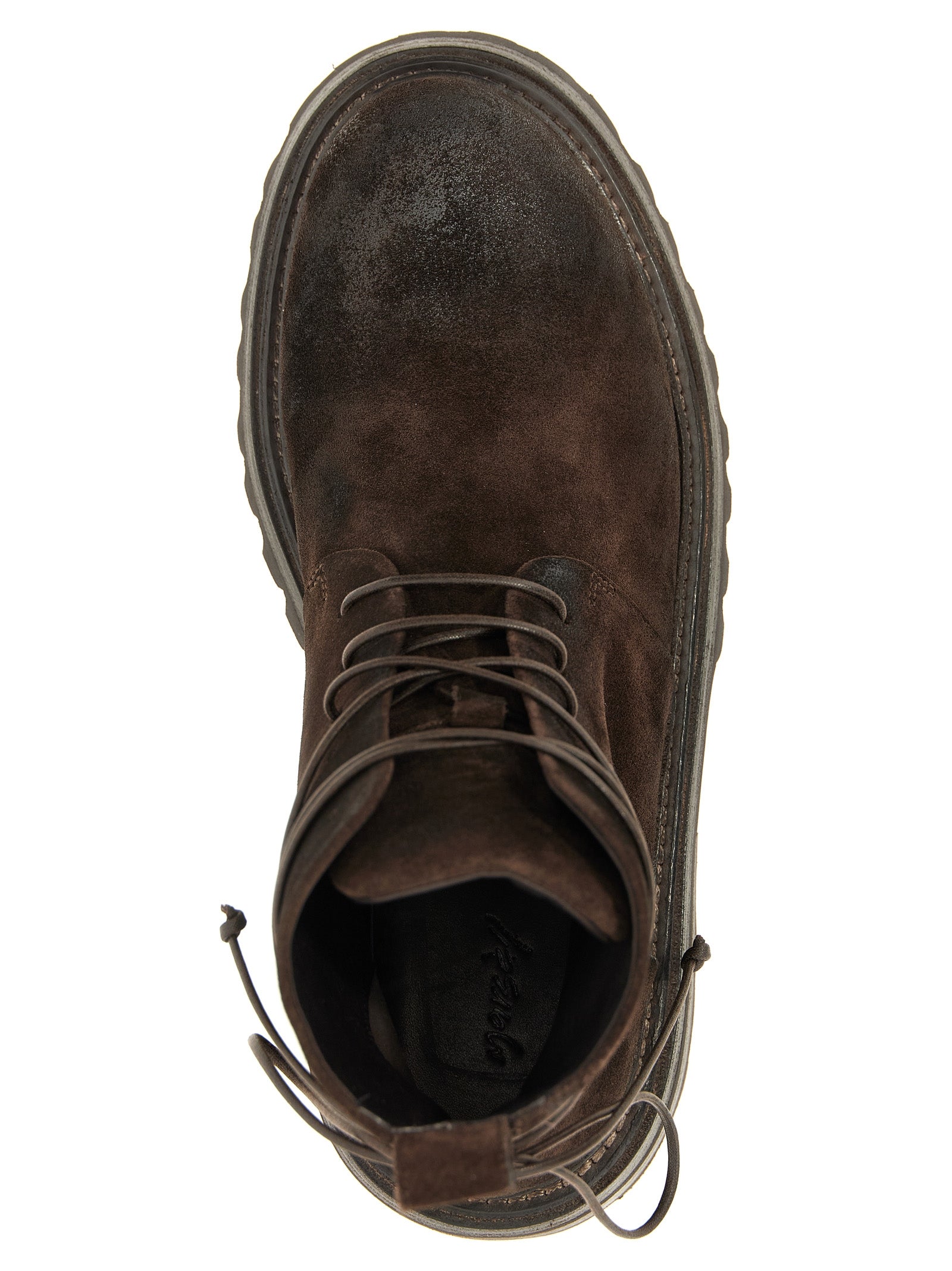 Marsell Brown Cotton Chelsea Boots
