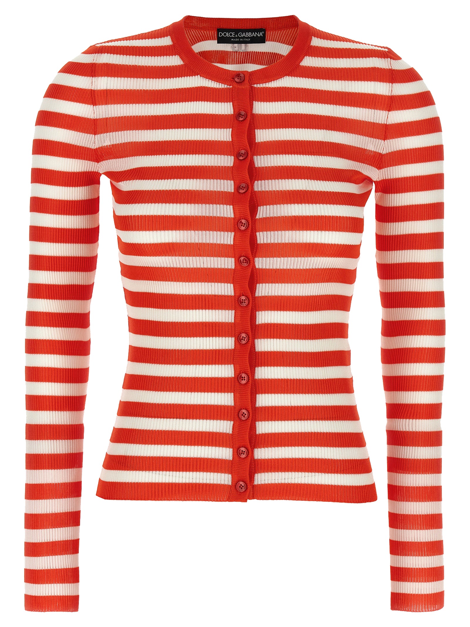 Dolce & Gabbana Orange Viscose Cardigan