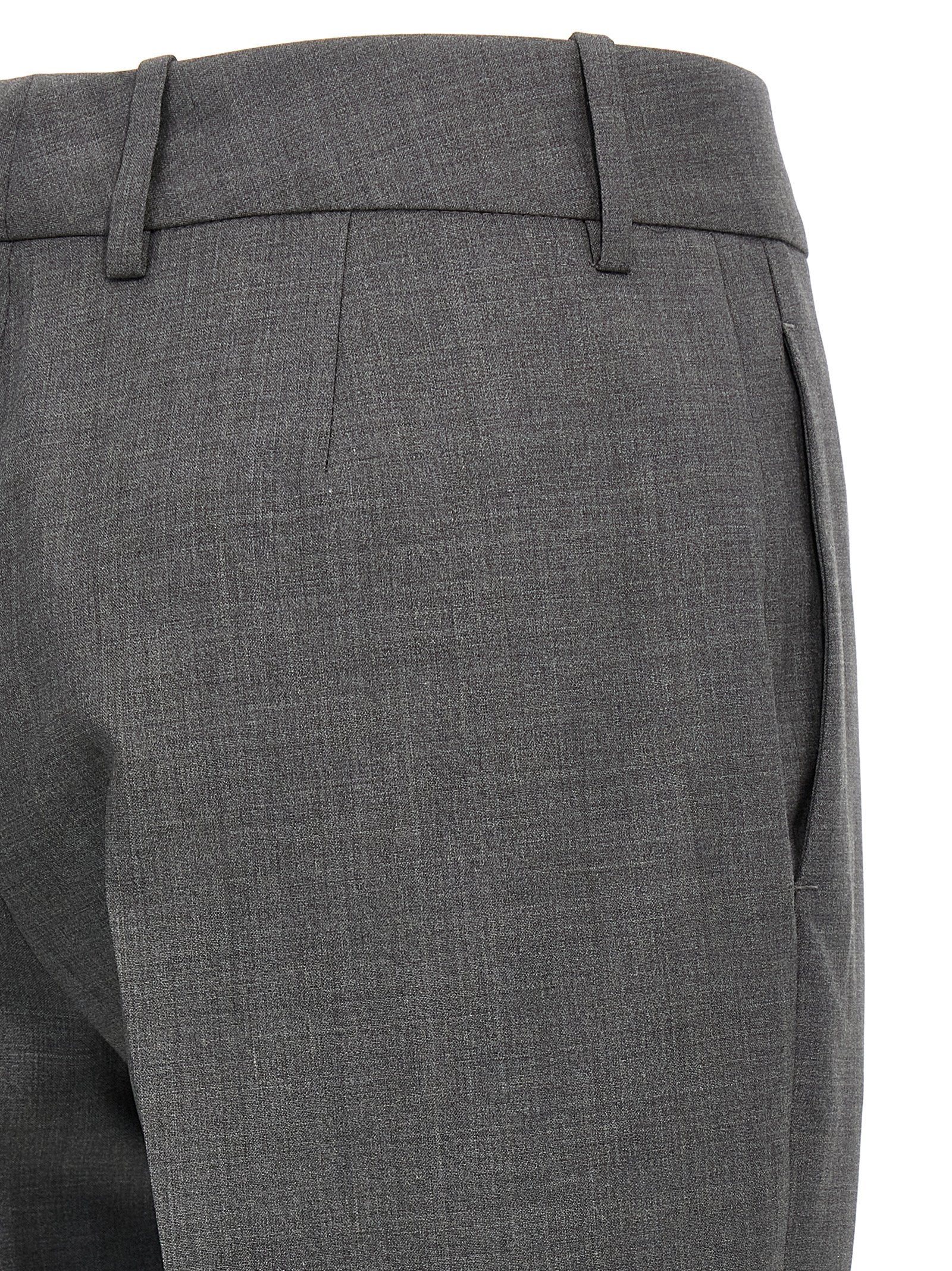 Ermanno Scervino Gray Virgin Wool Dress Pants