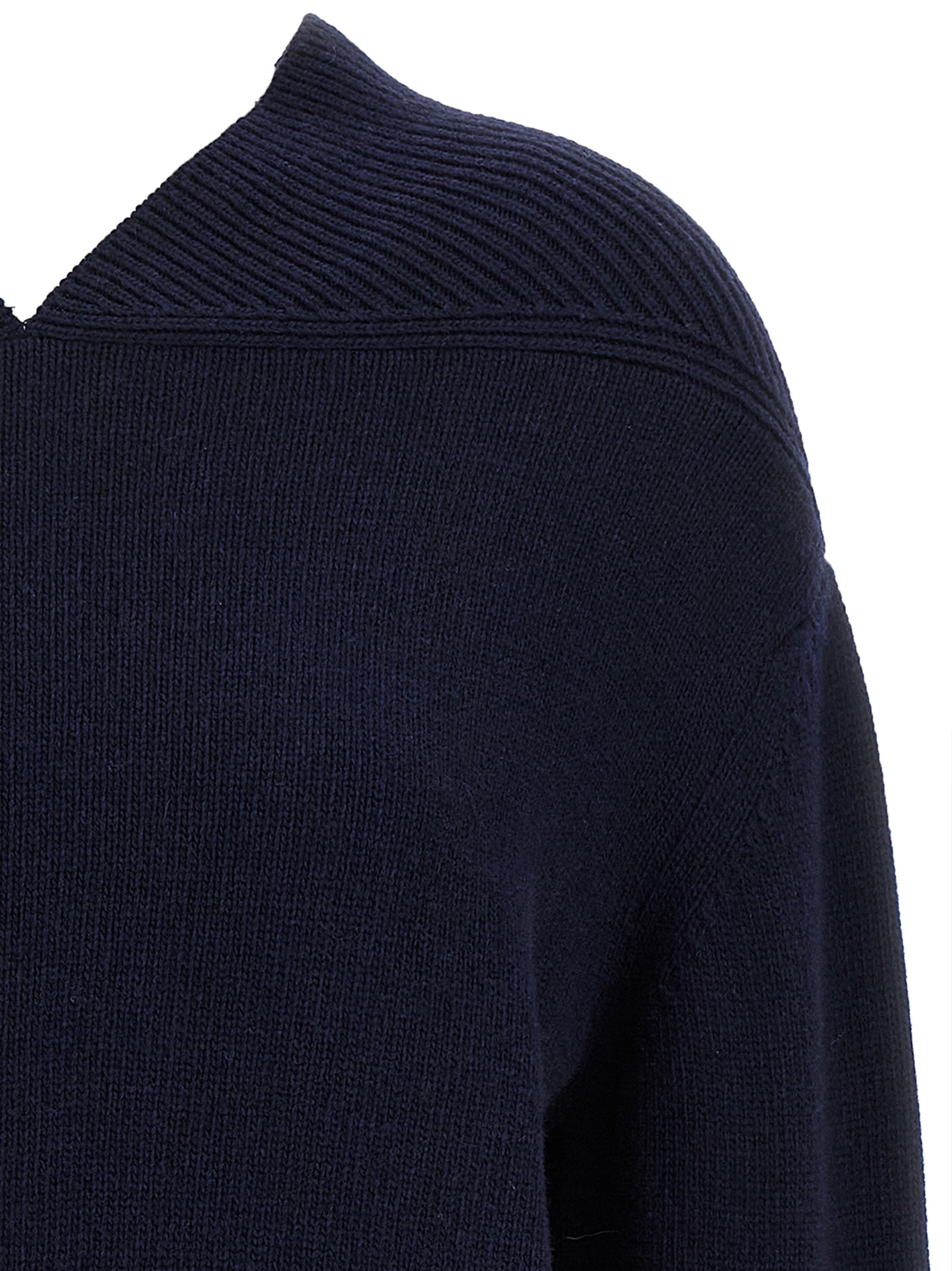 Victoria Beckham Blue Wool Cardigan