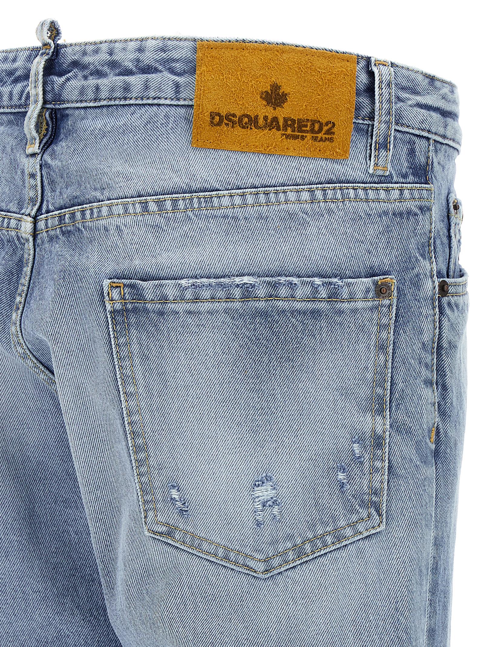 Dsquared² Blue Cotton Skinny Jeans
