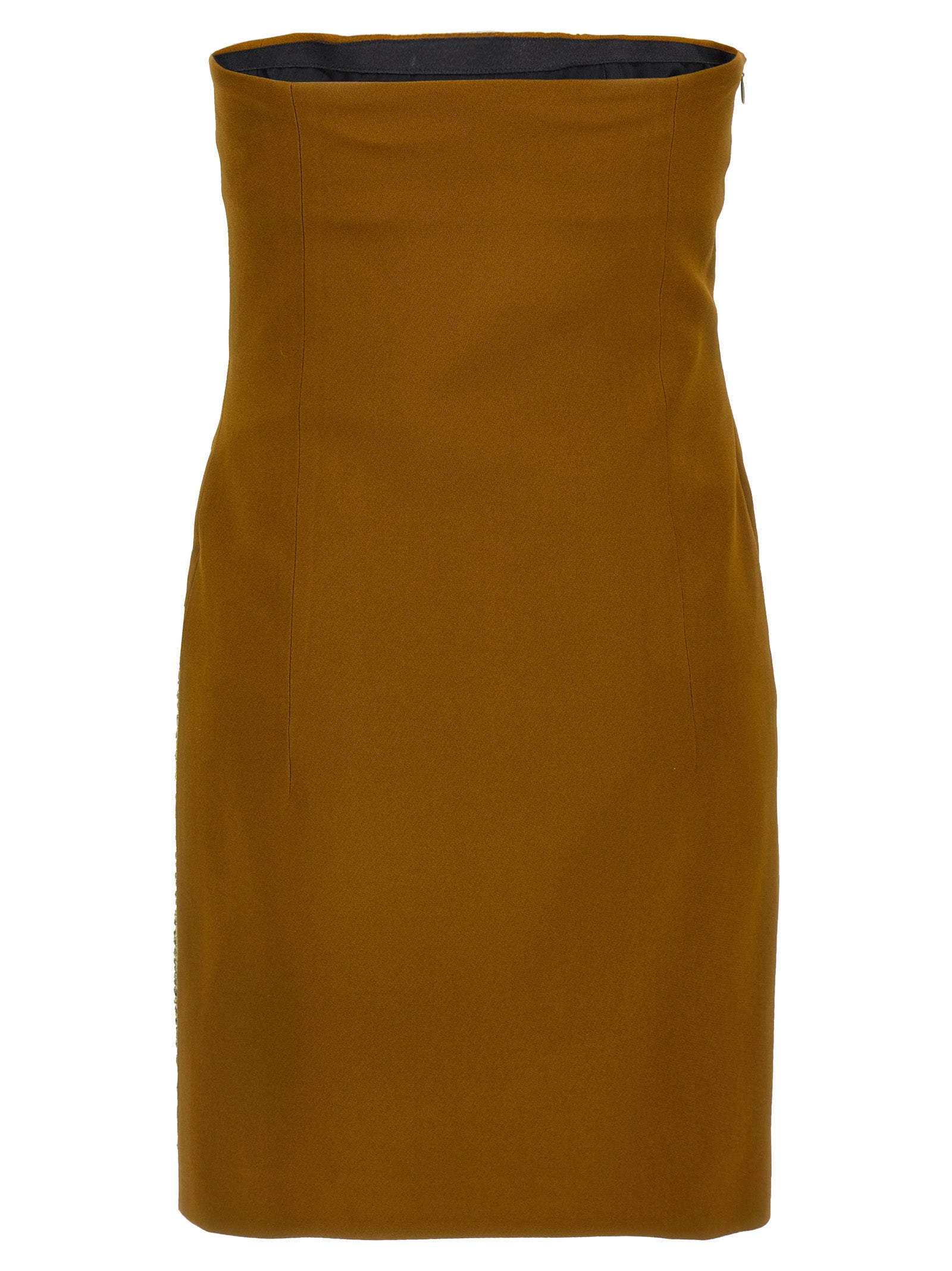 The Attico Bicolor Marabou Short Dress