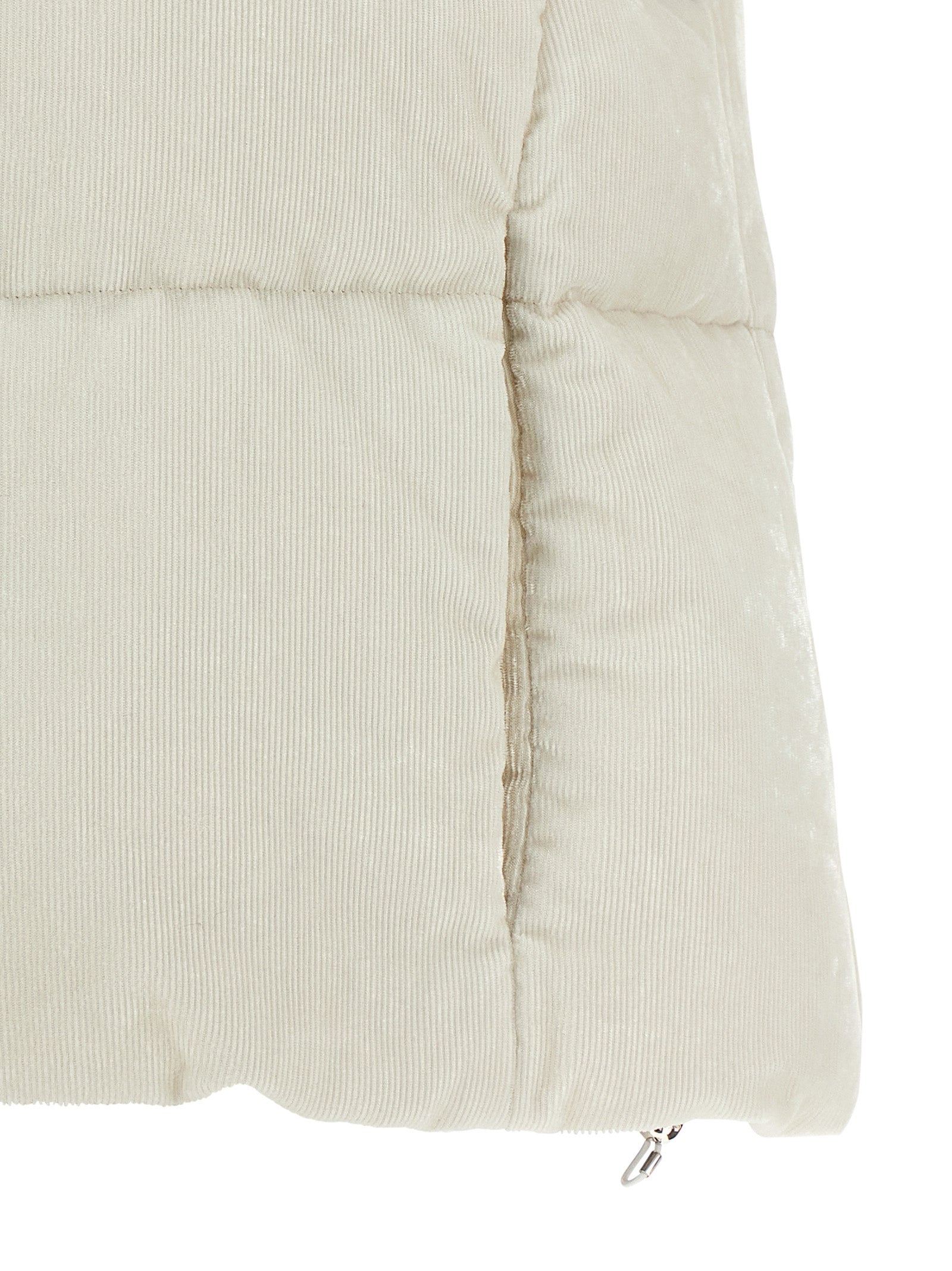 Herno White Viscose Sleeveless Jacket
