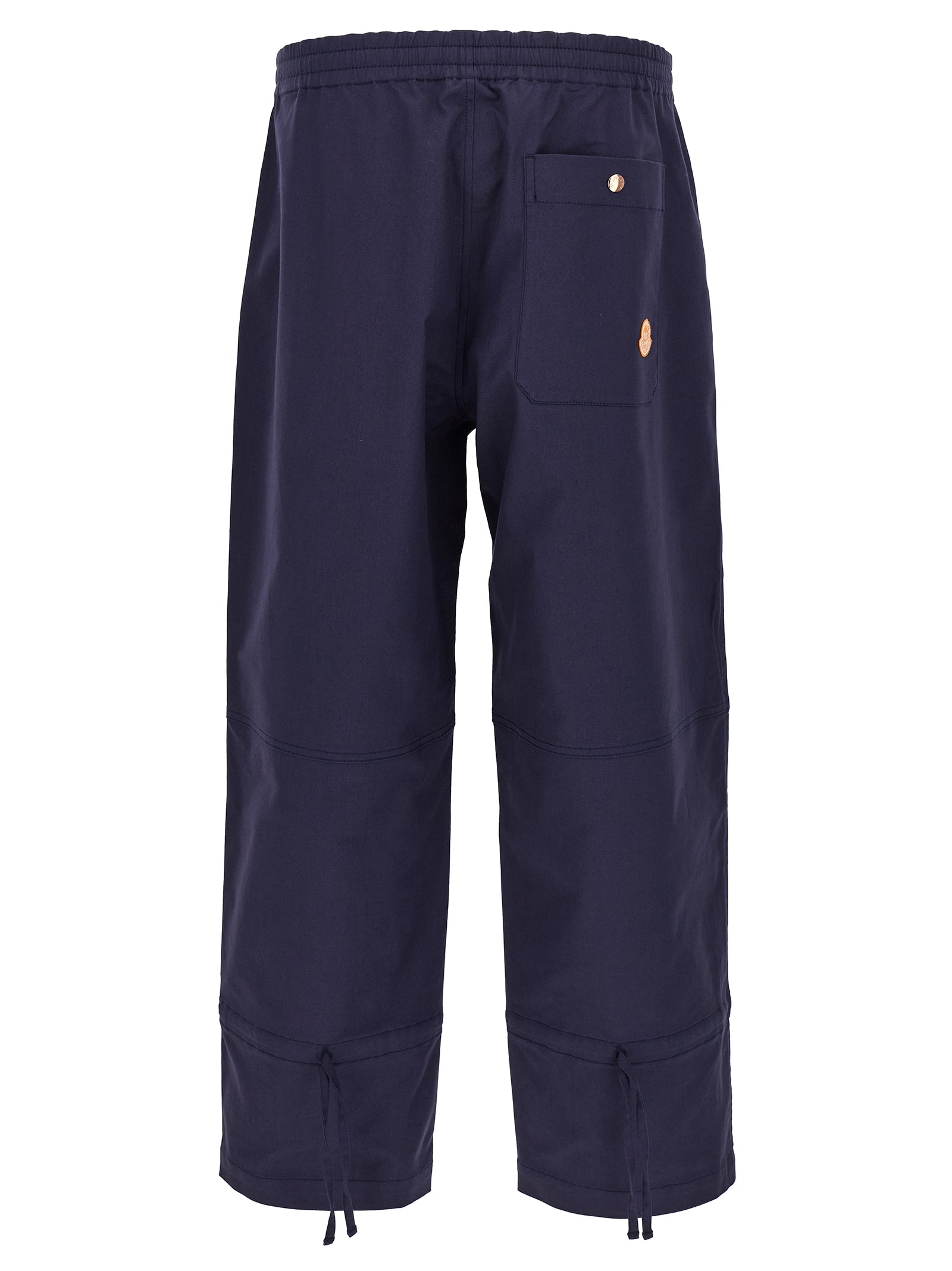MONCLER GENIUS Blue Cotton Casual Pants