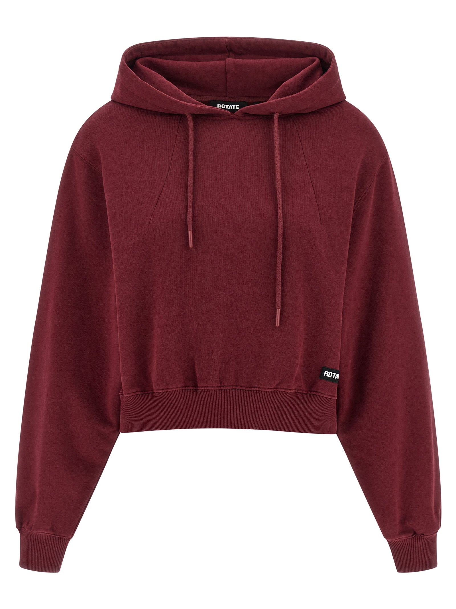 ROTATE BIRGER CHRISTENSEN Bordeaux Cotton Hoodie