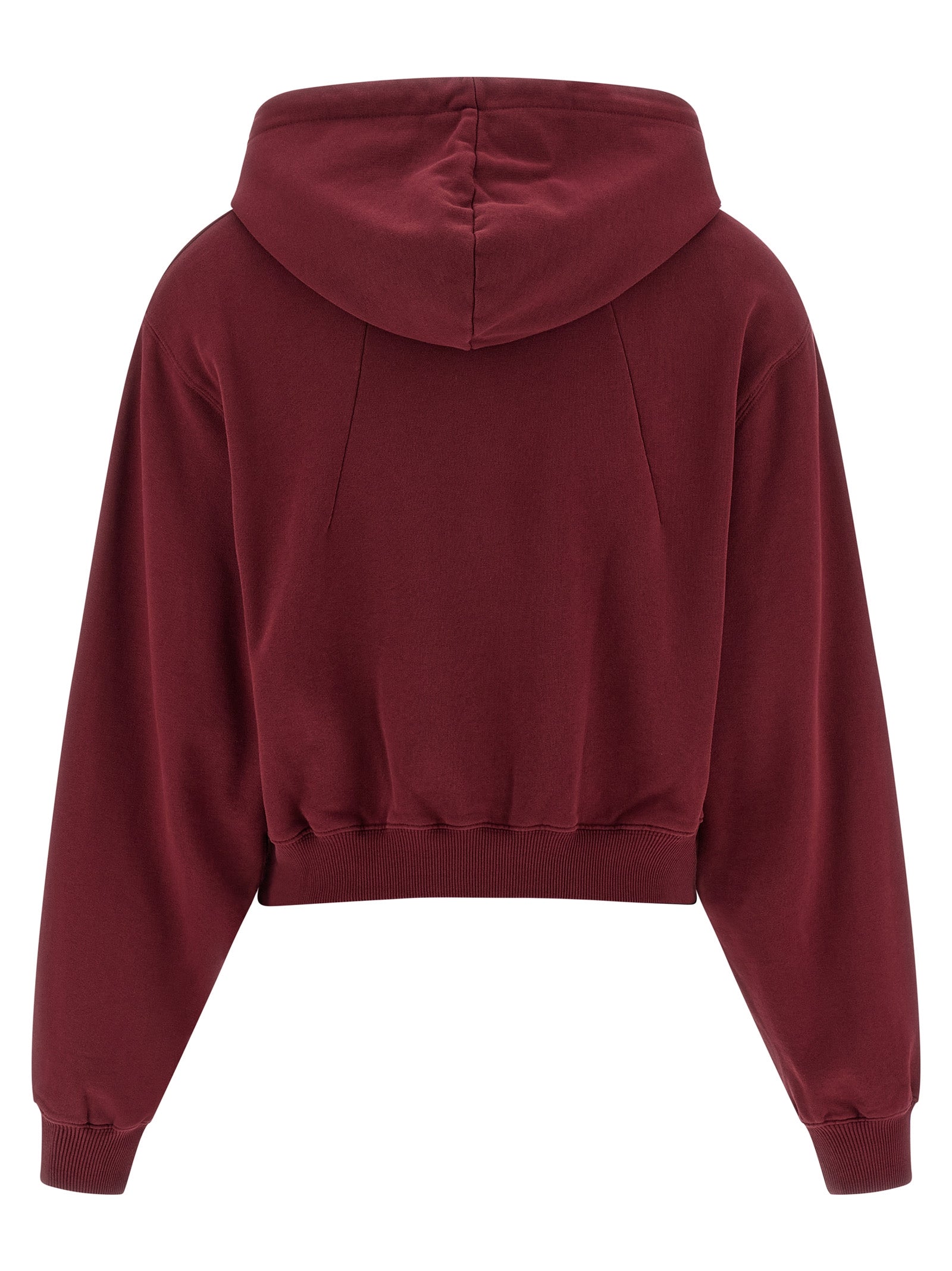 ROTATE BIRGER CHRISTENSEN Bordeaux Cotton Hoodie