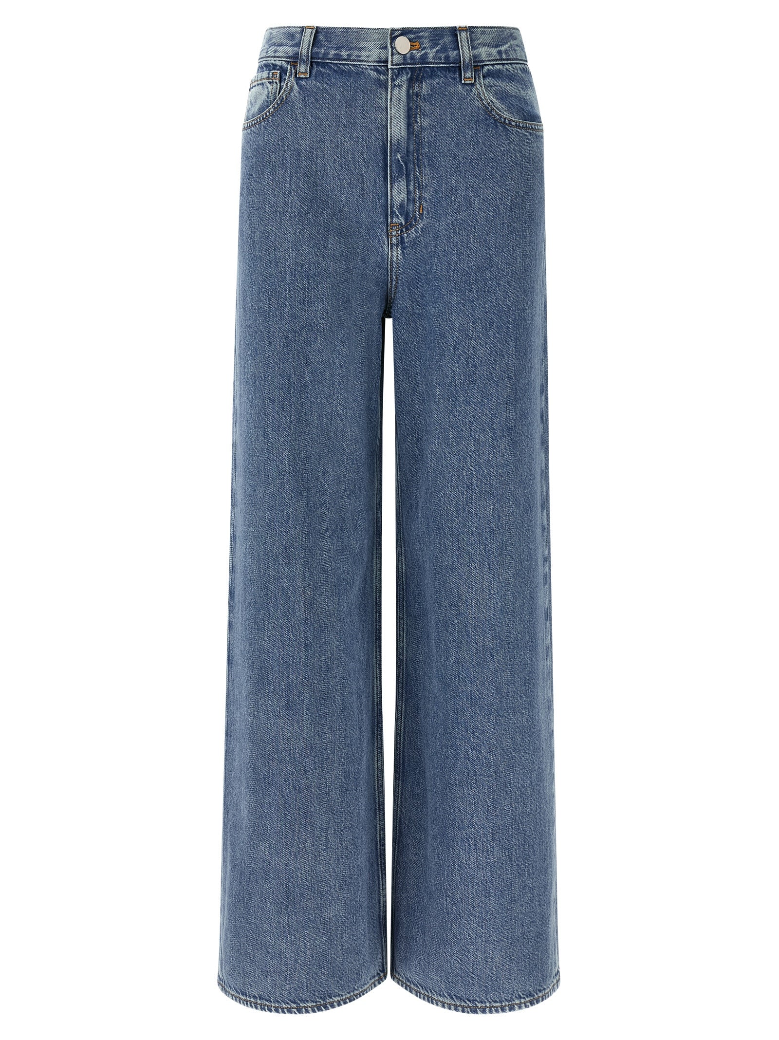 Theory Blue Cotton High-Waisted Jean