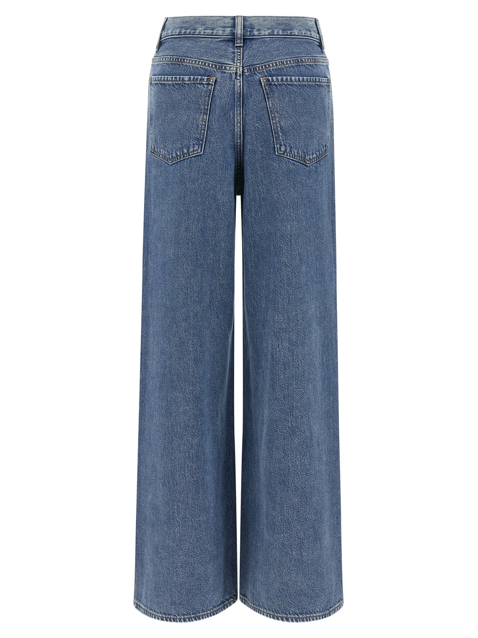 Theory Blue Cotton High-Waisted Jean