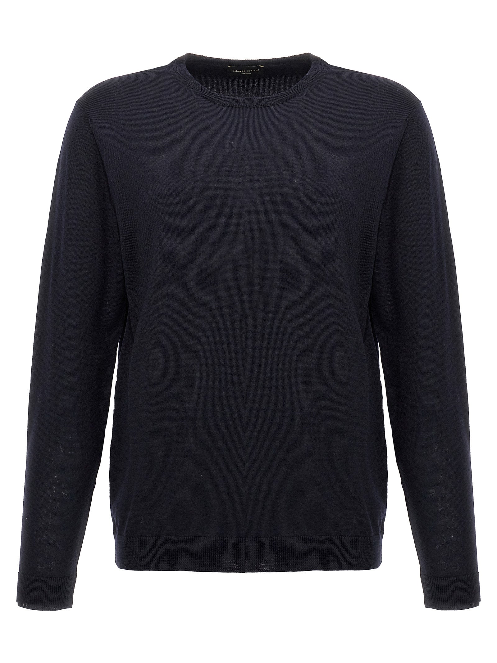 Roberto Collina Blue Merino Wool Cardigan