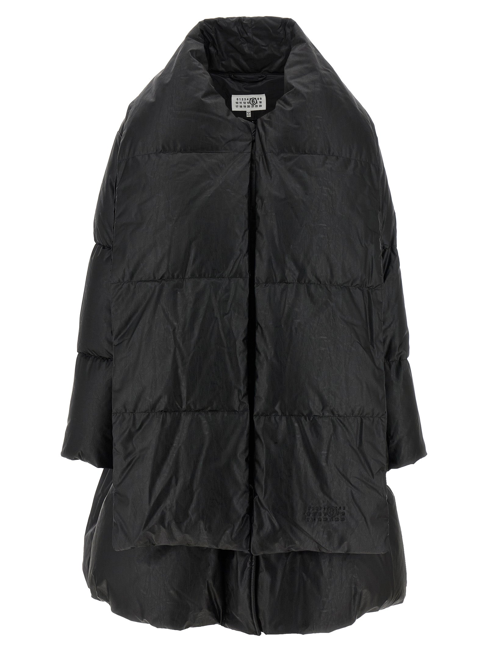 MM6 Maison Margiela Black Viscose Coat
